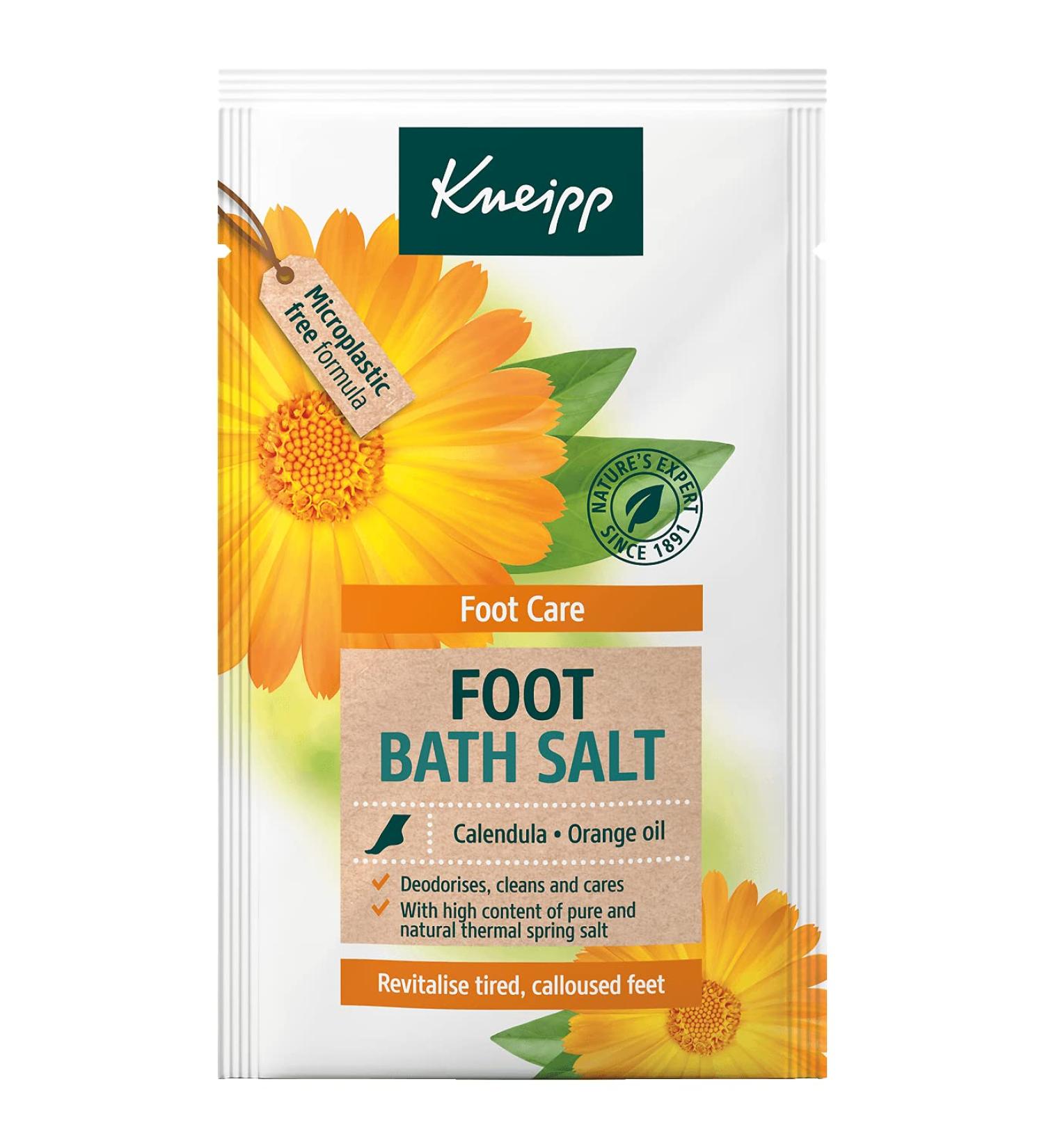 Kneipp Foot Bath Salt - Relaxing & Desodorizing with Natural Ingredients | Ideal for Tired Feet | 40g & 500g - Buy Online on GoSupps.com
