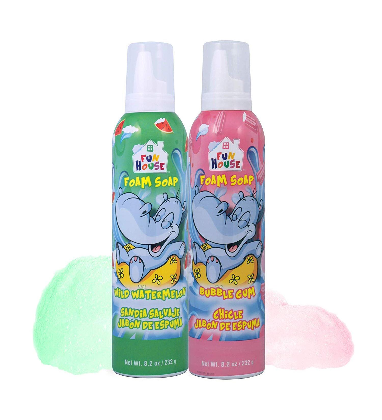 Fun House Kids Foam Soap Wild Watermelon & Bubble Gum 2 Pack - Gentle and Fun Soap for Children - Buy Online on GoSupps.com
