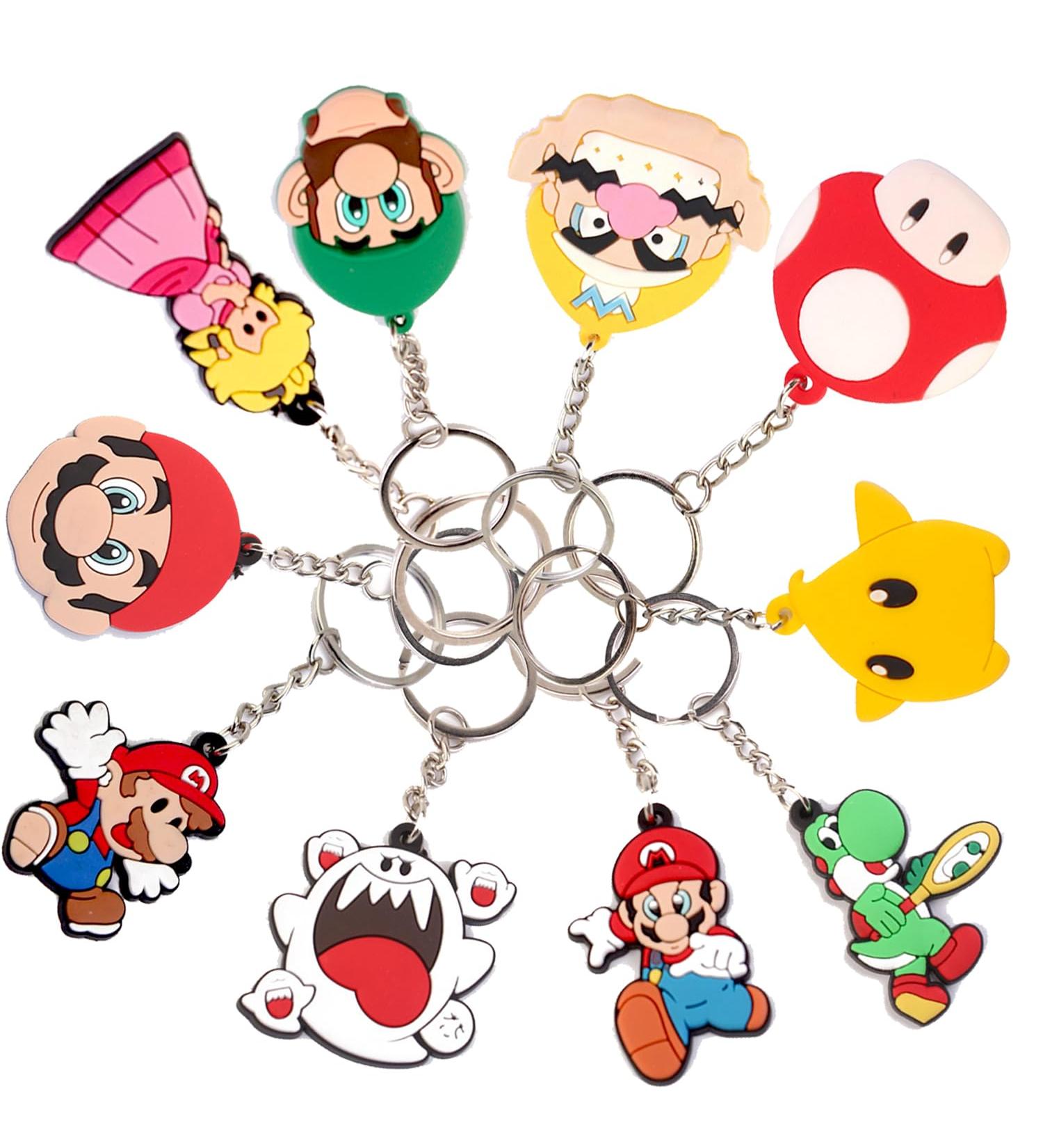 LGUZAKO Party Bag Fillers for Kids 10 Keychains Party Fvours for Birthday Christmas Crackers (Mario) - Buy Online on GoSupps.com