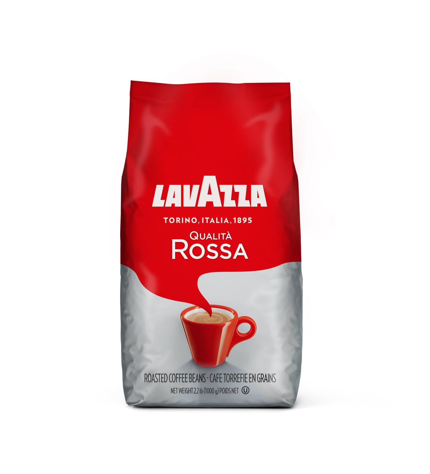 Lavazza Qualita Rossa - 6 x 1 kg Bags of Espresso Beans - Authentic Italian Blended and Roasted in Italy Chocolate Flavour Full Body and Intense Aromas - Buy Online on GoSupps.com