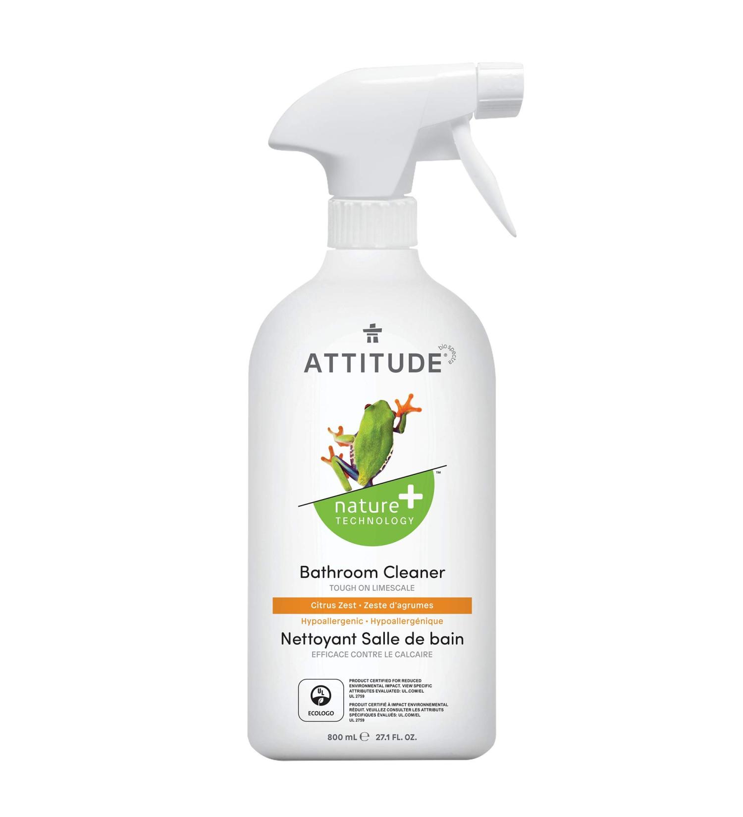 ATTITUDE Bathroom Cleaner Citrus Zest - 27.1 fl oz (800 ml) | Eco-Friendly & Effective - Buy Online on GoSupps.com