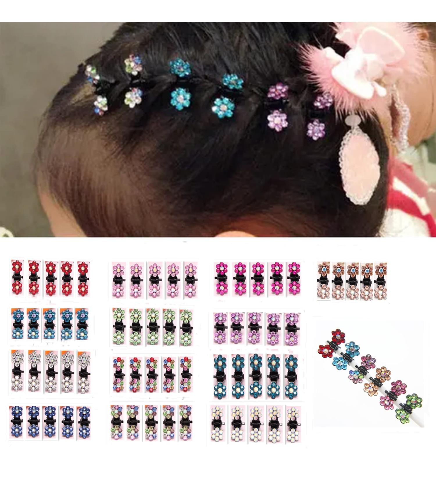 Mokily 65pcs Colorful Mini Hair Claw Set - Rhinestone Hair Clips for Women and Girls - Buy Online on GoSupps.com