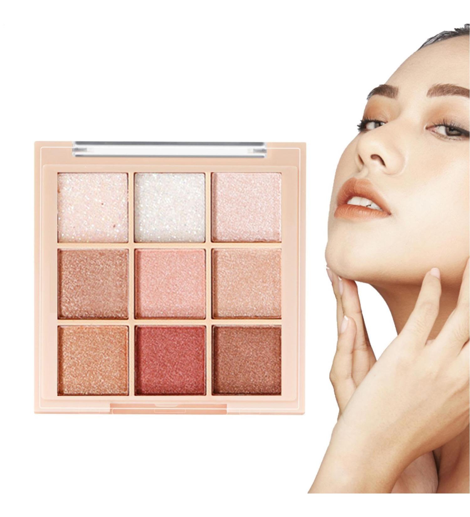 Eyeshadow Makeup Palette9 Colors Eyeshadow Palette Shimmer Glitter Makeup Palette Eyeshadow for Women and Girls 718401 Taro Milk Coffee Plate - Buy Online on GoSupps.com
