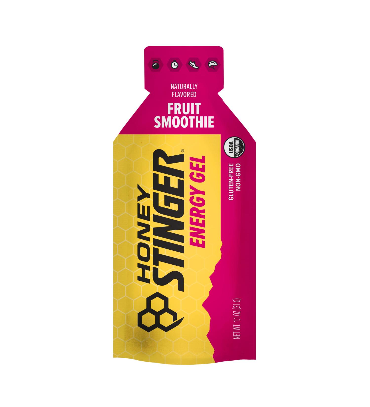 Honey Stinger Organic Fruit Smoothie Energy Gel | Gluten Free & Caffeine Free | For Exercise  Running and Performance | Sports Nutrition for Home & Gym  Pre and Mid Workout | 24 Pack  26.4 Ounce Fruit Smoothie (Organic) 1.1 Ounce (Pack of 24) - Buy Online on GoSupps.com