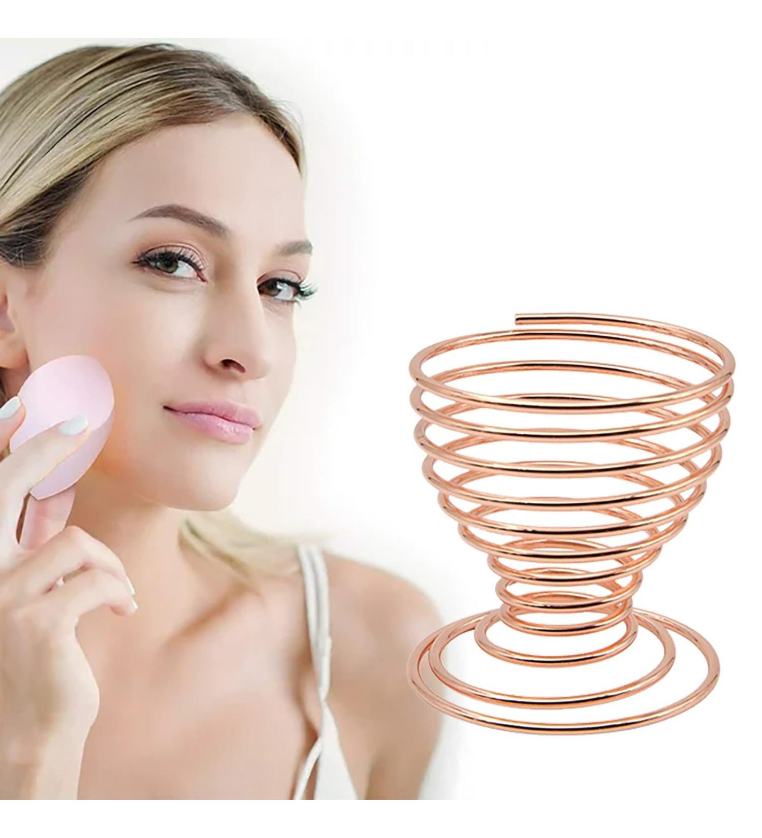 Buy Rose Gold Beauty Sponge Blender Holder | Makeup Sponge Drying Stand & Storage Rack - One Size - Buy Online on GoSupps.com