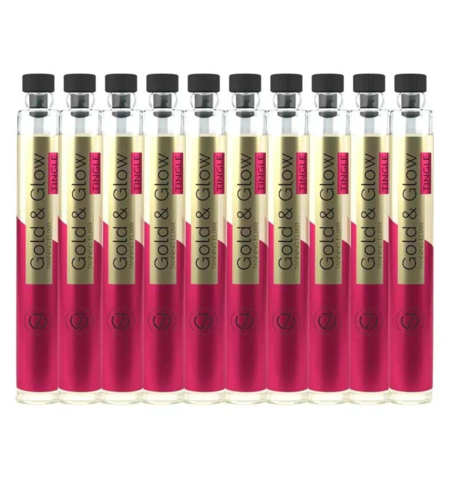 7suns Gold & Glow Tanning Elixir Tingle 10x6ml - Buy Online on GoSupps.com