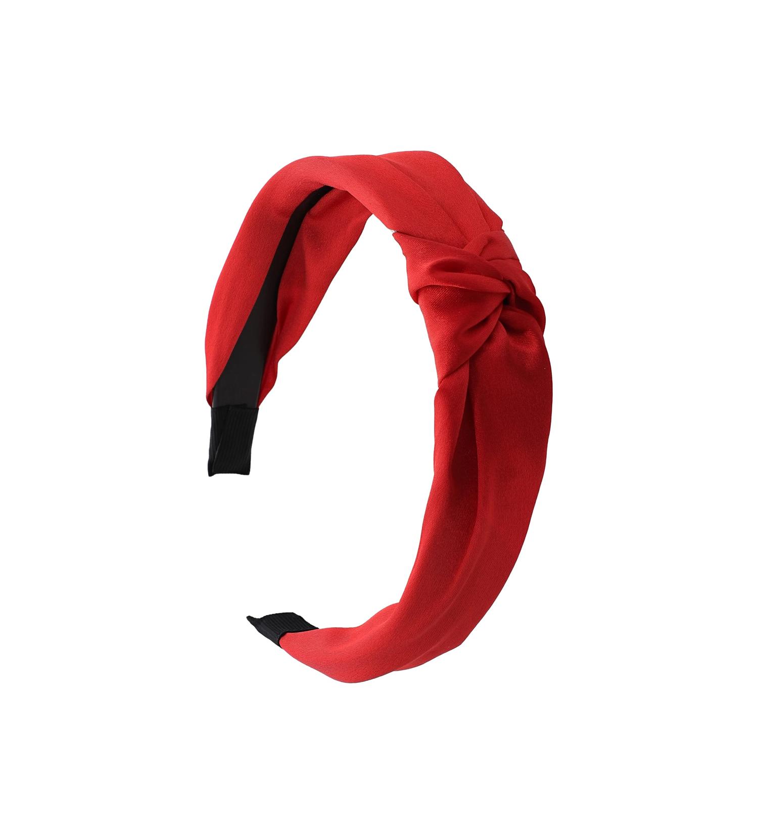 Red Satin Knot Headband | Stylish Hair Accessory for Women - Buy Online on GoSupps.com