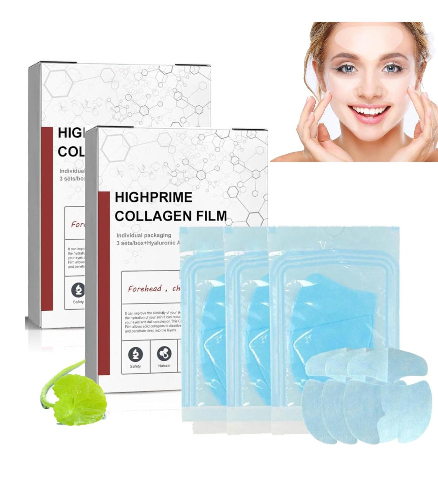 Highprime Melting Collagen Film Mask - Anti-Aging Hydrating Face Mask for Fine Lines | Soluble Collagen Supplement (2 Boxes) - International Shipping Available - Buy Online on GoSupps.com