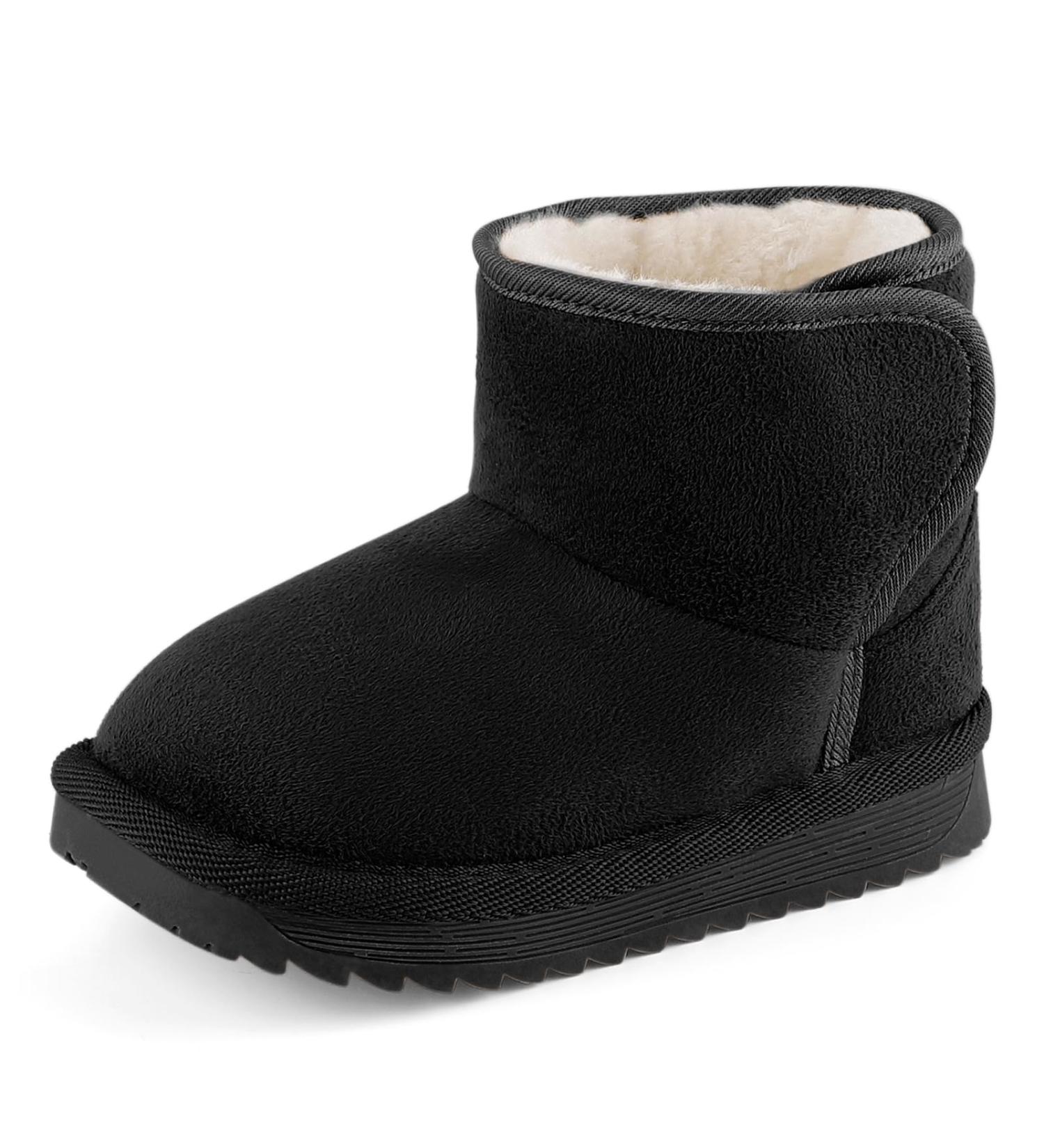 MK Matt Keely Baby Winter Snow Boots - Unisex Plush Booties 5 UK Child Black - Buy Online on GoSupps.com
