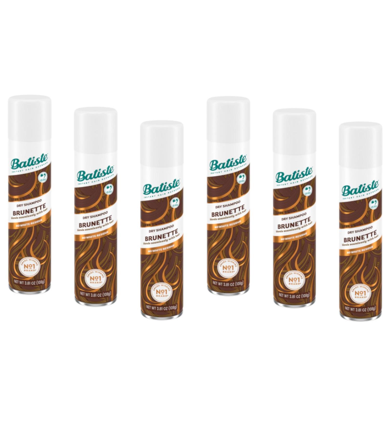 Batiste Dry Shampoo for Medium Brunettes - 6.73 oz (199ml) (6 Pack) - Buy Online on GoSupps.com