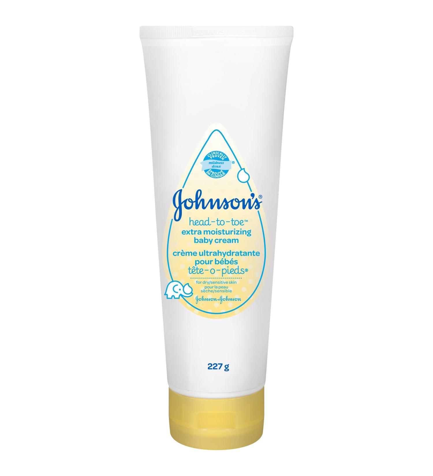Johnson's Baby Head-To-Toe Extra Moisture Cream 227g 227 g (Pack of 1) - Buy Online on GoSupps.com