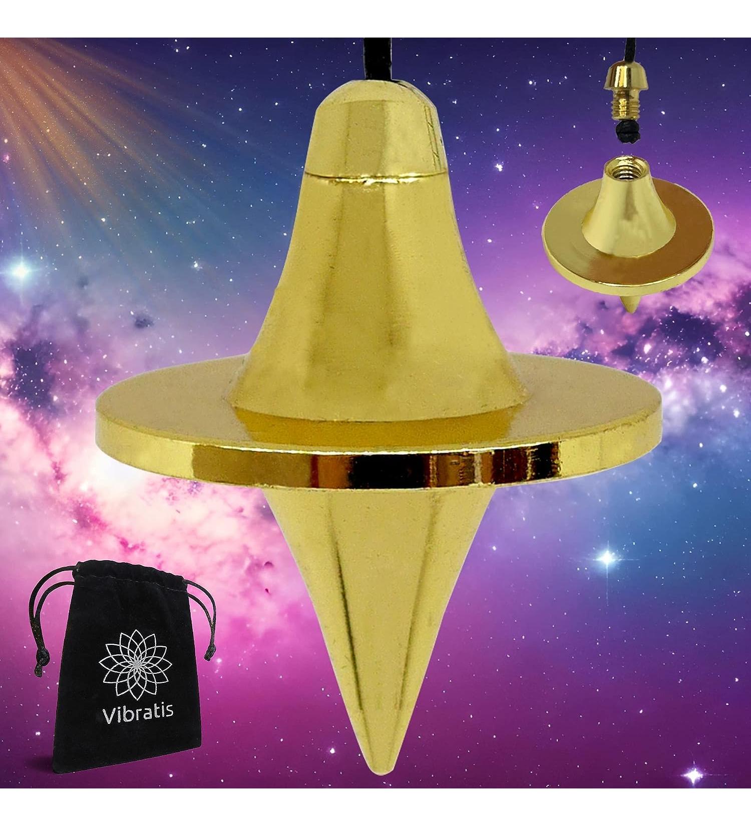 Universal Gold-Plated Brass Pendulum for Fortune Telling & Radiesthesia - Ideal for Planning & Intuition - Buy Online on GoSupps.com