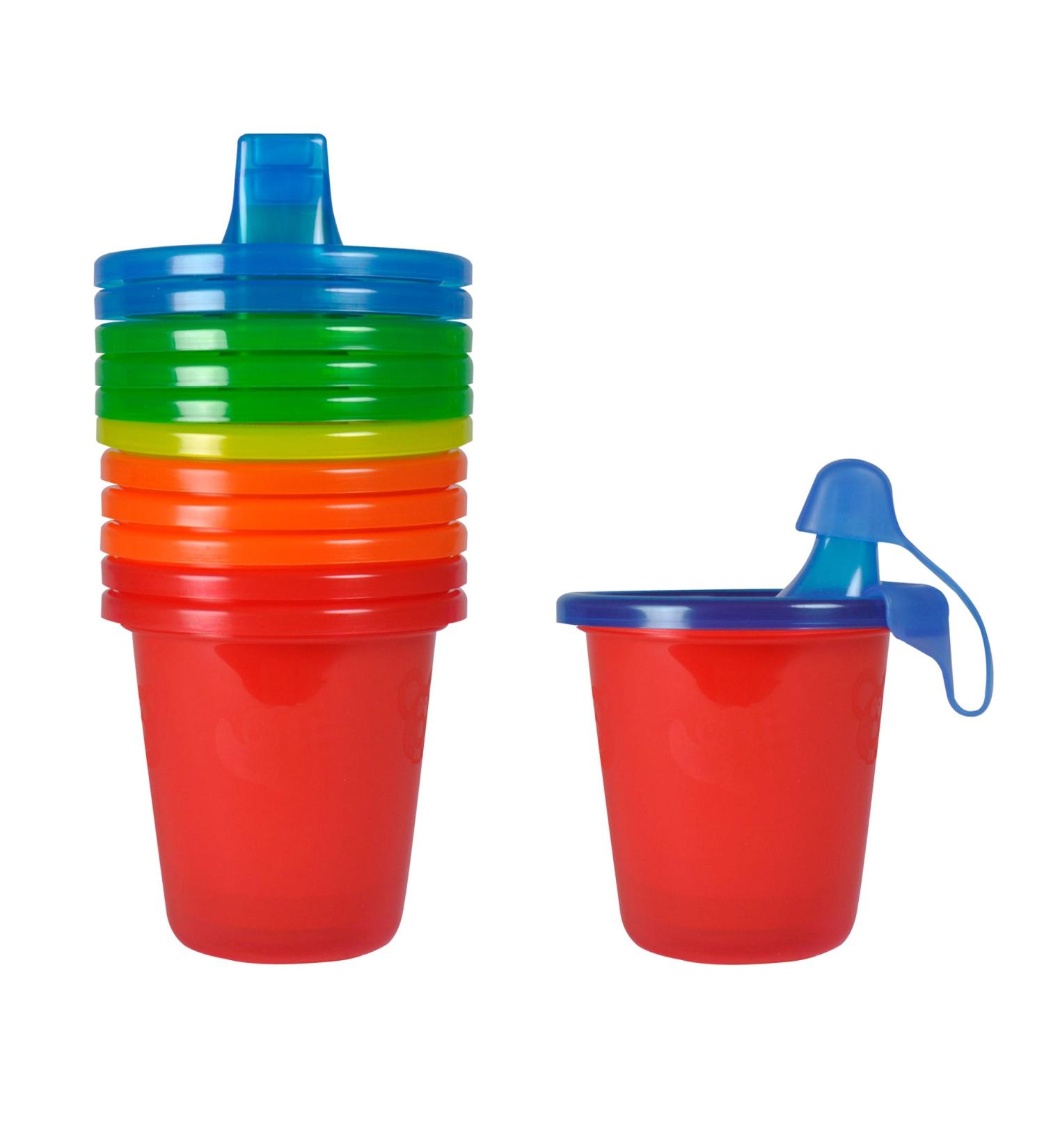 The First Years Take & Toss Spill-Proof 7oz Cups - 6 Pack, Assorted Colors | 7 Ounce - Buy Online on GoSupps.com