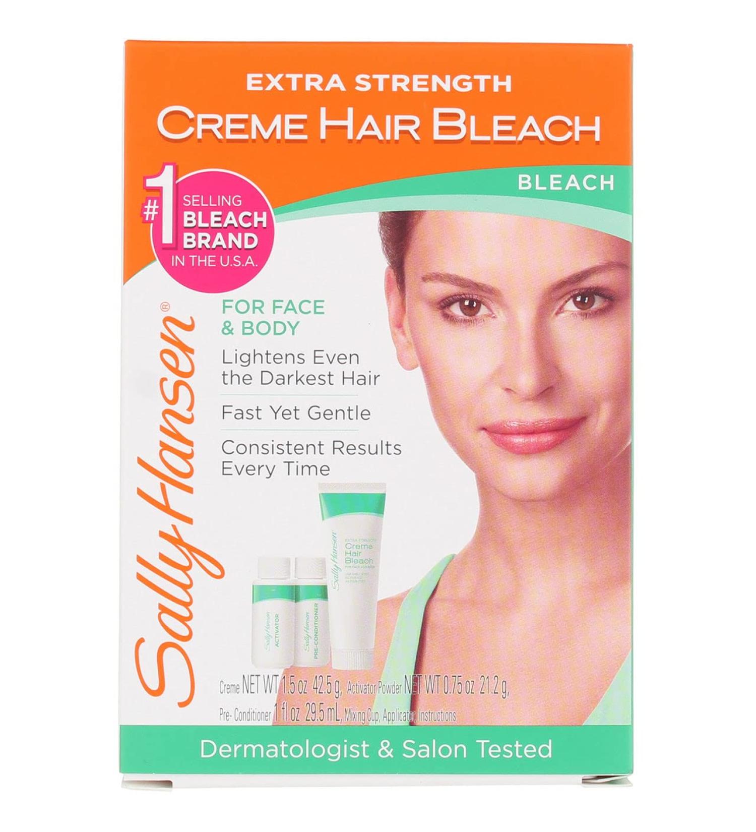 Sally Hansen Extra Strength Creme Hair Bleach for Face & Body 1.5 oz (Pack of 3) - Fast & Effective Hair Lightening Solution - Buy Online on GoSupps.com