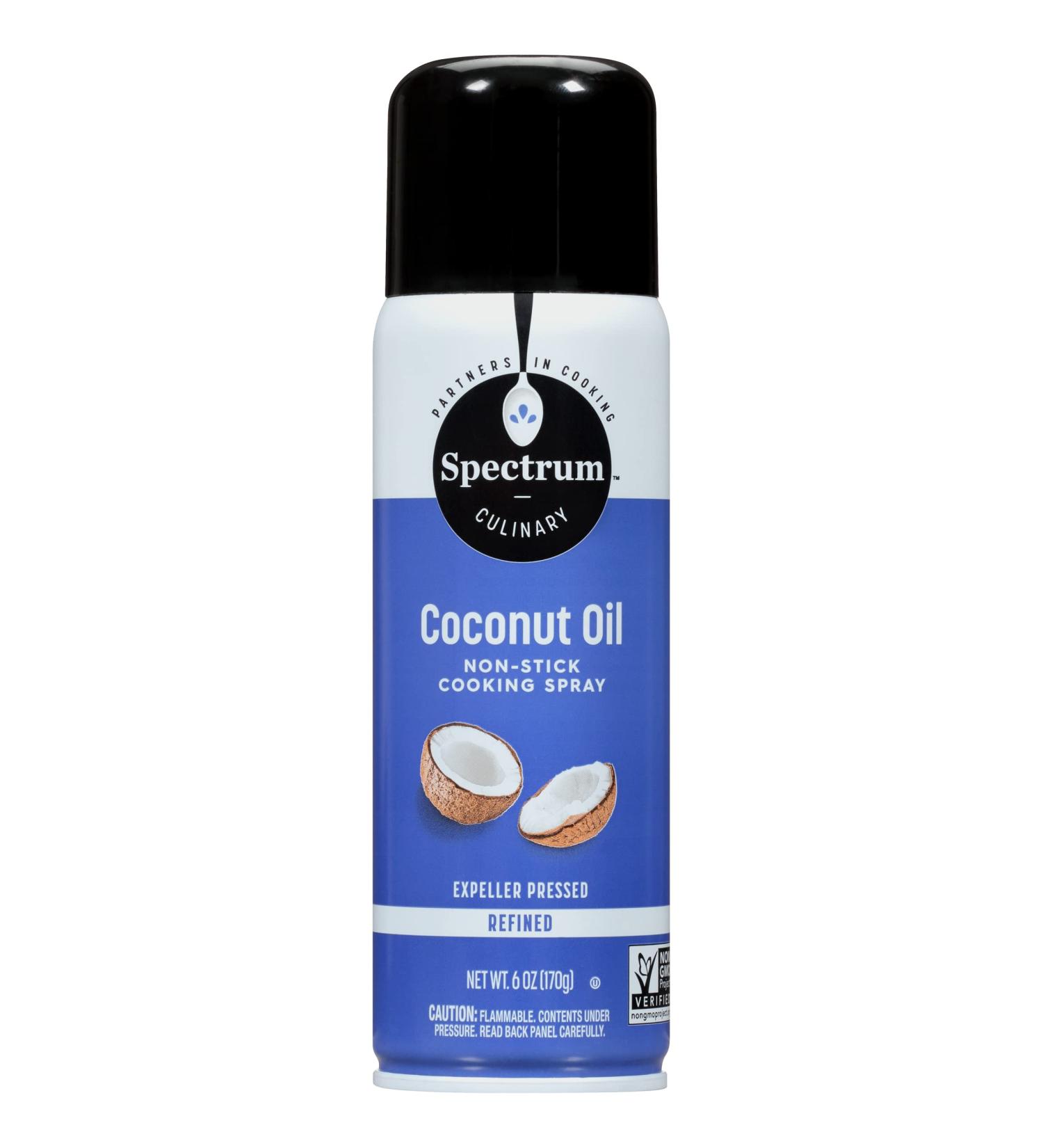Spectrum Naturals Coconut Oil Non-Stick Cooking Spray - 6 oz (Pack of 6) | Healthy Cooking Essential - Buy Online on GoSupps.com