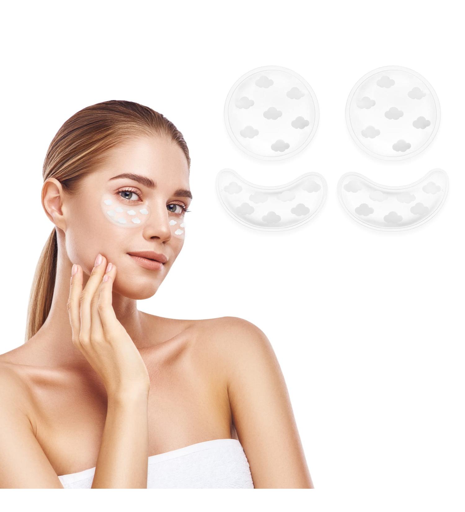 Navaris 4x Reusable Gel Eye Pads - Cooling & Heating Eye Patches for Dark Circles - Stylish Cloud Design - Buy Online on GoSupps.com