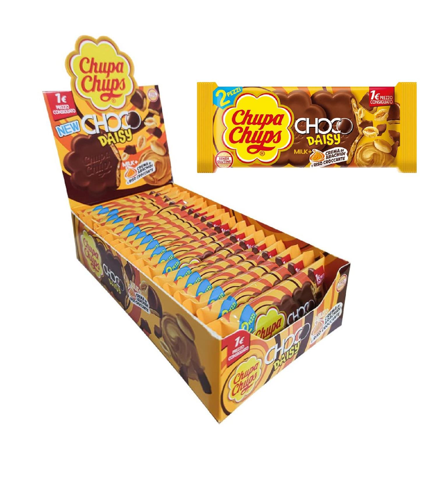 Perfetti Van Melle Chupa Chups Chocolate Choco Daisy Chocolate Peanut Cream 20 x 32g