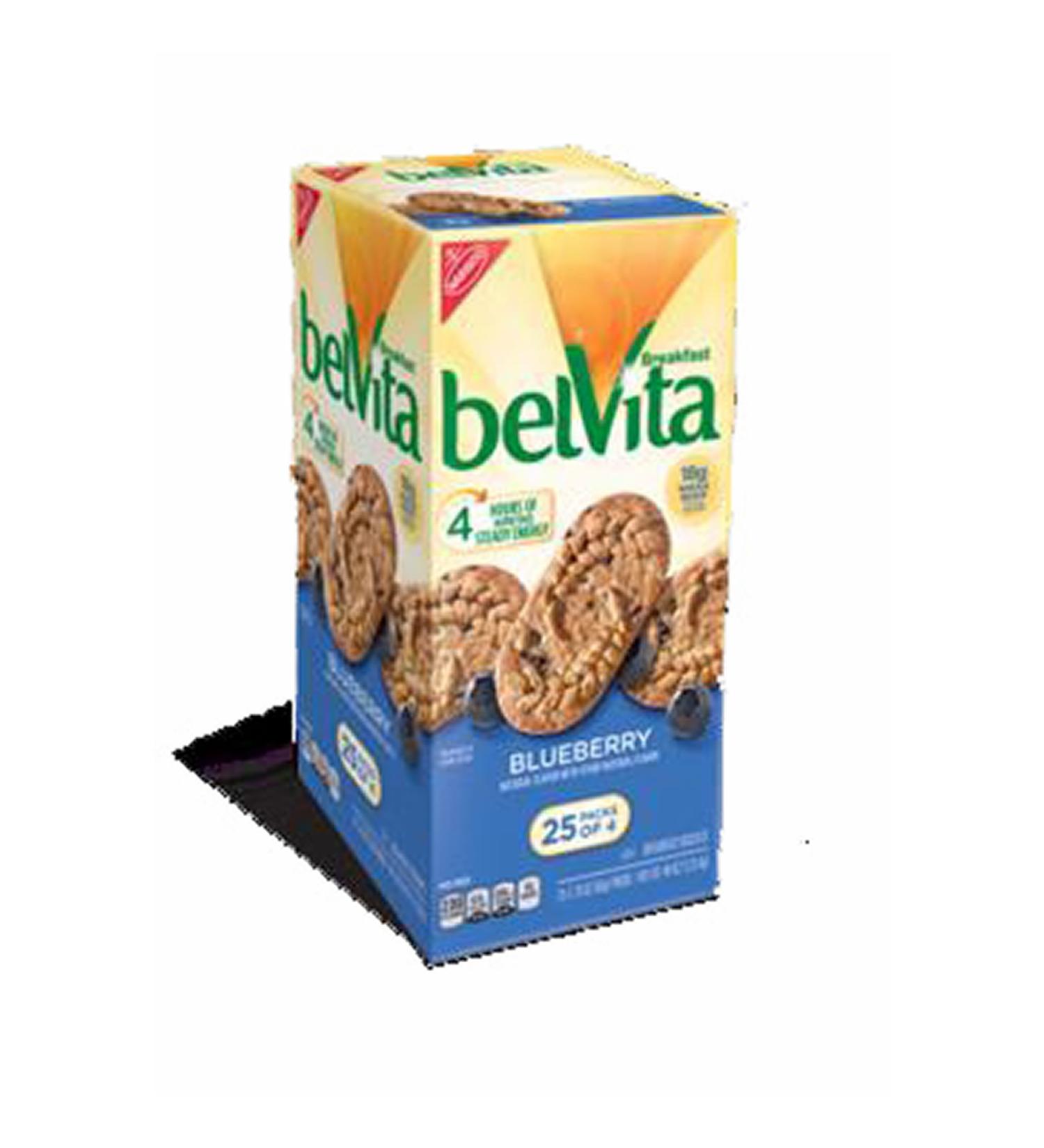Belvita Blueberry Breakfast Biscuits, 25 Count