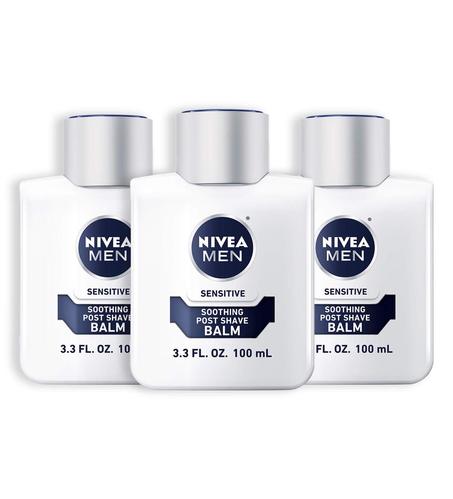 Nivea Soothing Post Shave Balm for Men - Sensitive Skin, 3.3 fl oz - Buy Online on GoSupps.com