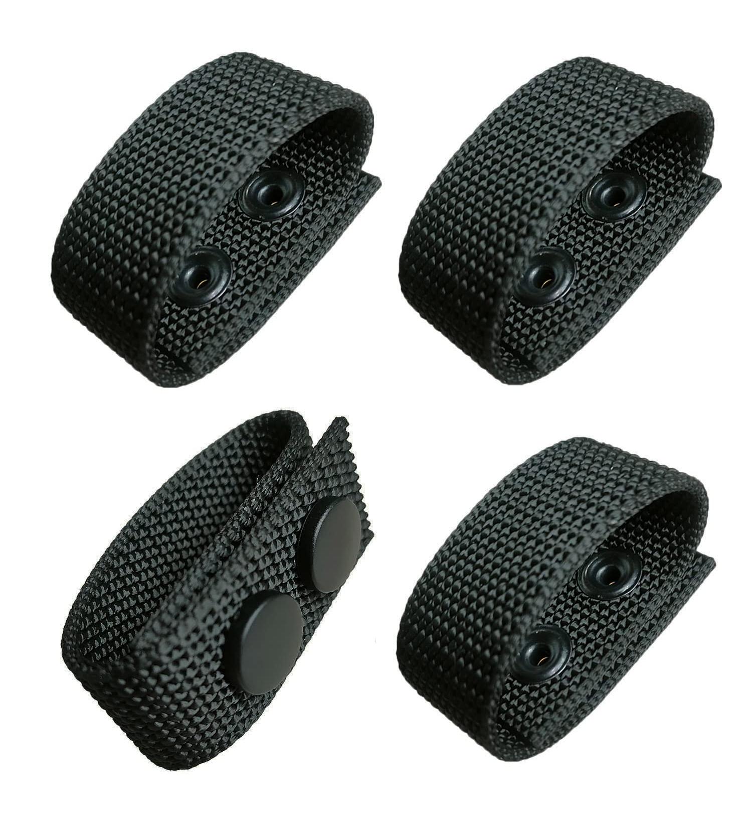 ZGJINLONG Duty Belt Keeper Stays Holders - Black Nylon, Double Snaps, 2 Wide, 4 Pcs - Security Belt Fixing Accessories - Buy Online on GoSupps.com