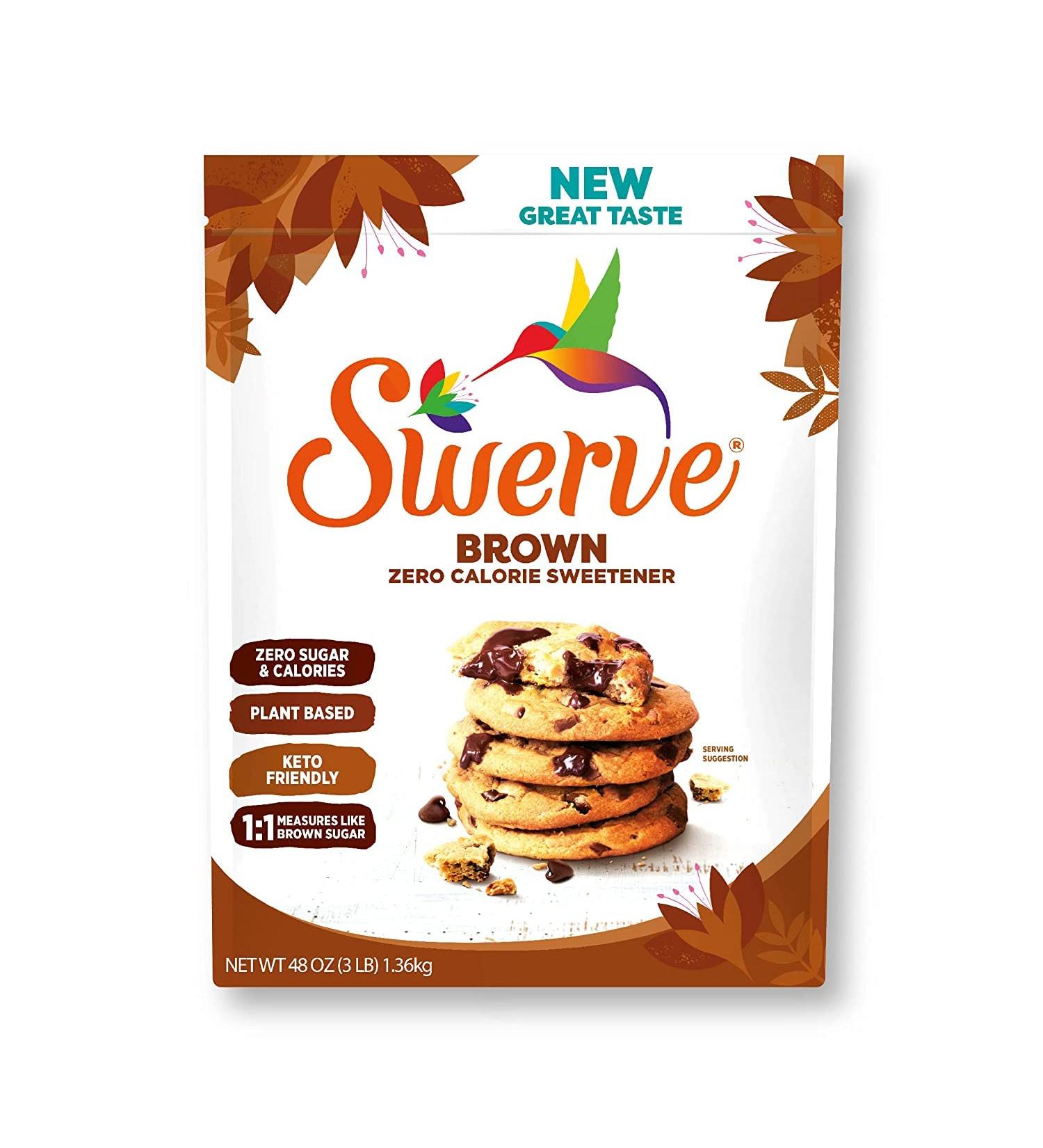 Swerve Brown Sugar Substitute - 48oz | Zero Calorie, Keto Friendly, Non-Glycemic, Gluten Free - Buy Online on GoSupps.com