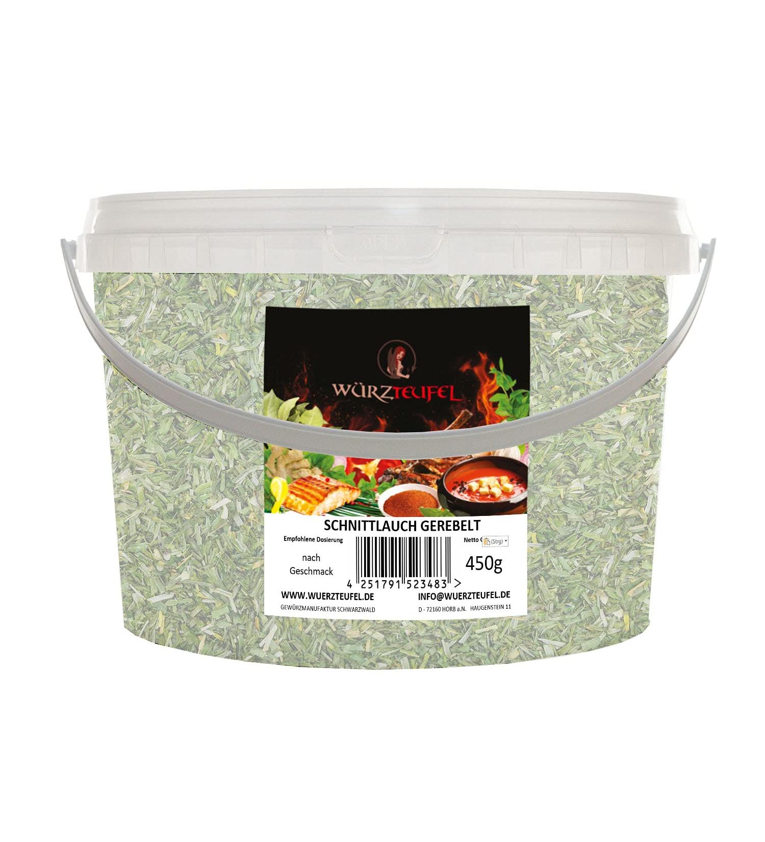 Highest quality pumpkin from Germany Spices chives of the highest quality Reduced seeds Polyethylene bucket 450g - Buy Online on GoSupps.com