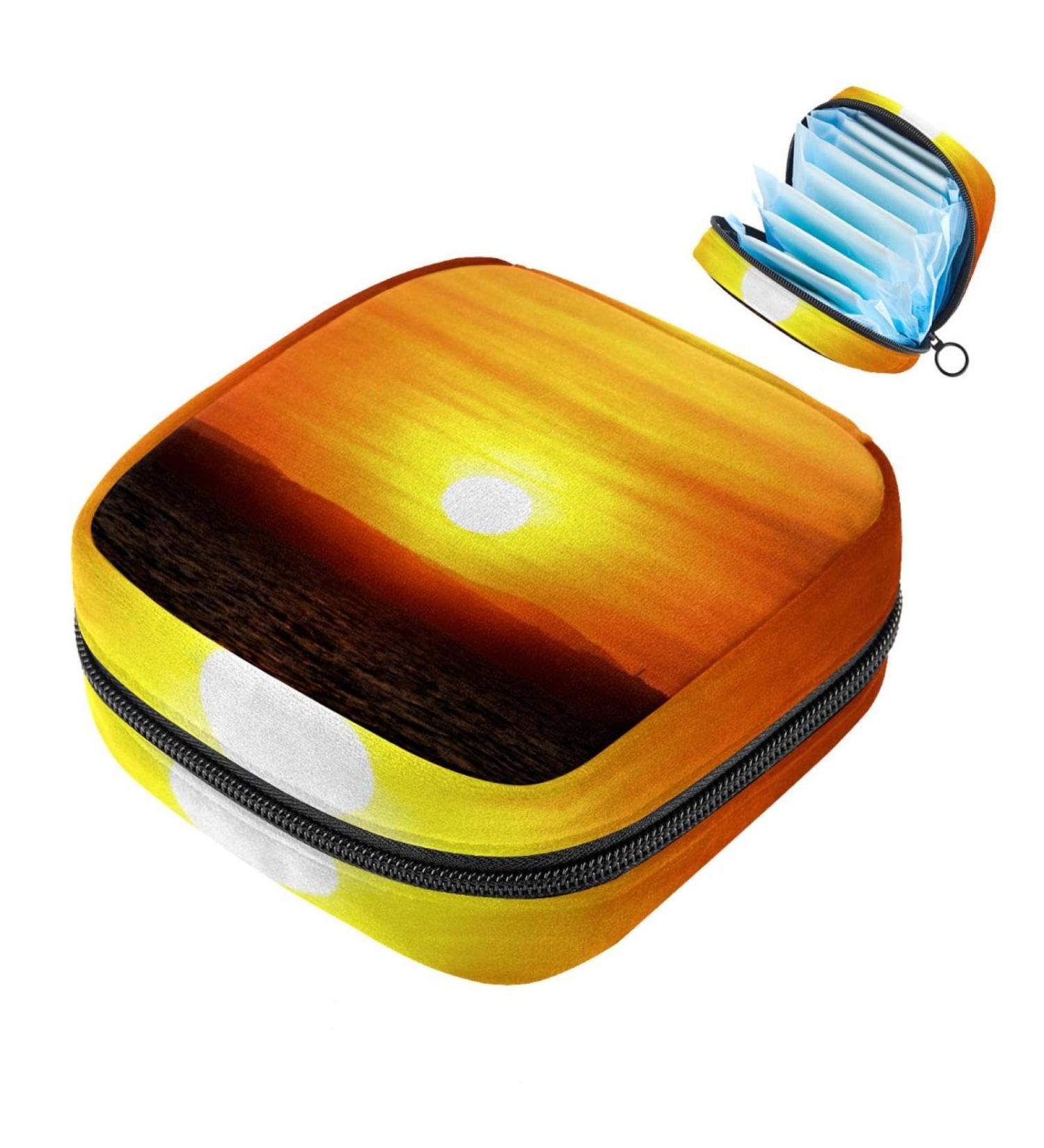 Multi-Colored Storage Bags for Women's Bandages Menstrual Pads & Tampons - Portable Beach & Office Holder - Buy Online on GoSupps.com