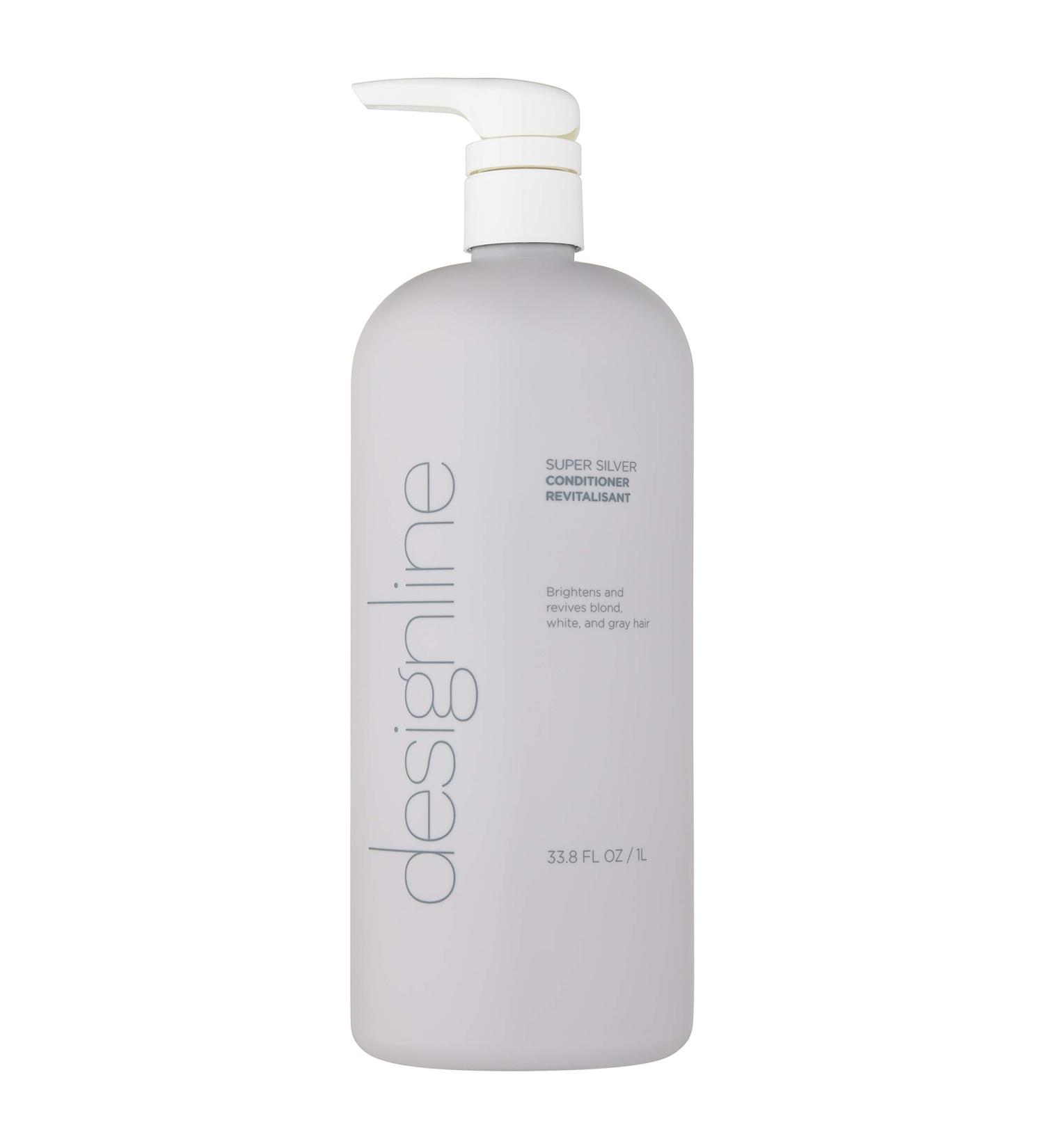 Regis DESIGNLINE Super Silver Conditioner - Restores Moisture for Color Brilliance - Ideal for Blonde, Grey, and White Hair - Strengthens, Detangles, Improves Elasticity - 33.8 oz - Buy Online on GoSupps.com