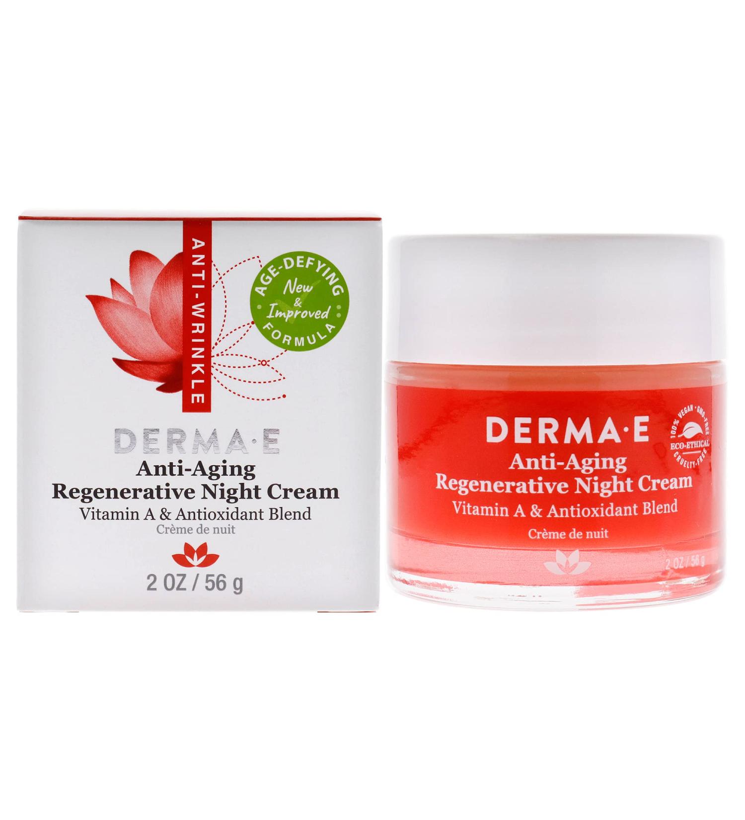 Derma-E Anti-Aging Regenerative Night Cream 2 oz - Unisex Skincare for Youthful Skin | International Shipping - Buy Online on GoSupps.com