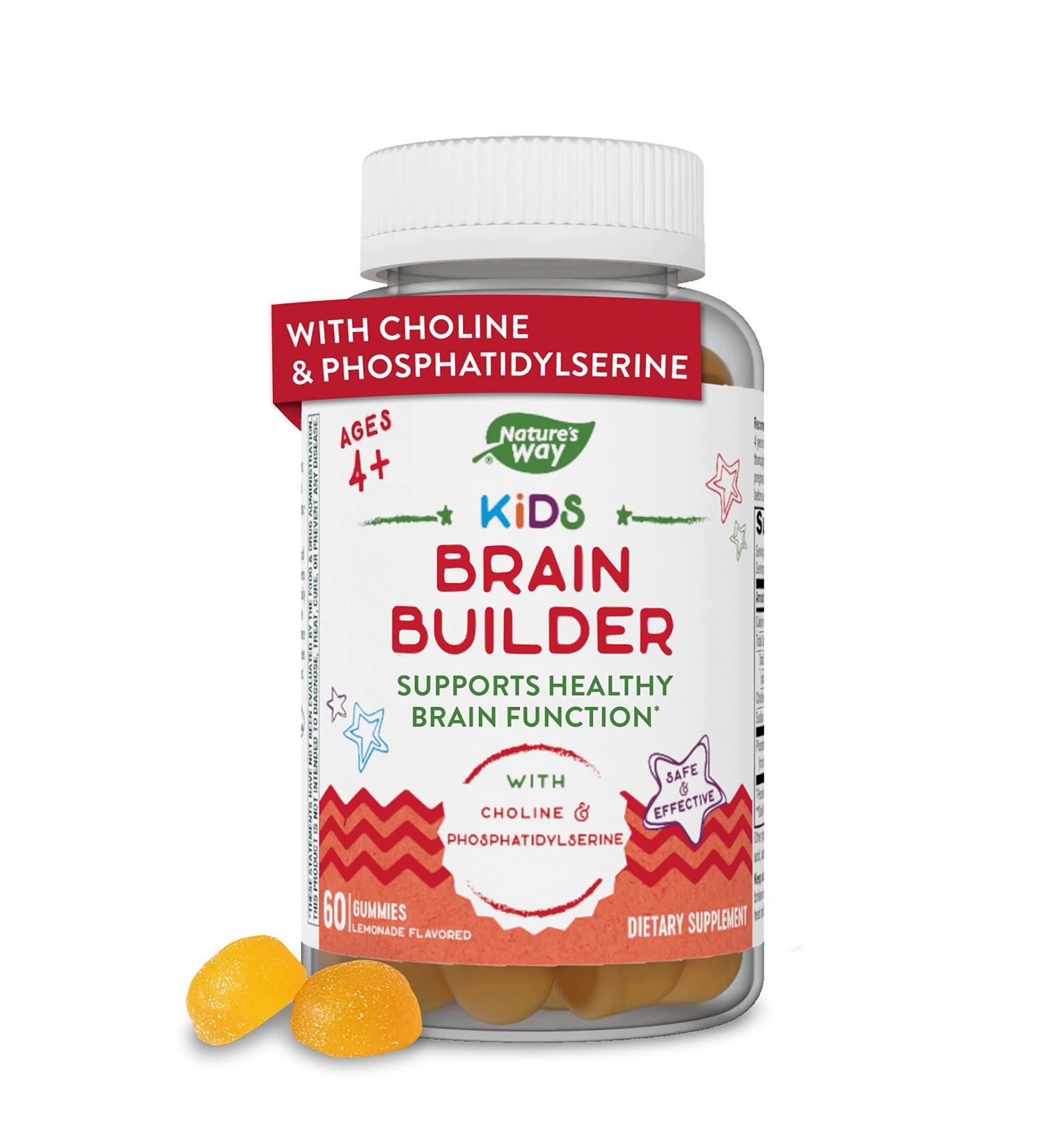 Nature's Way Kids Brain Supplement Gummies Supports Healthy Brain Function* Lemonade Flavored 60 Gummies - Buy Online on GoSupps.com