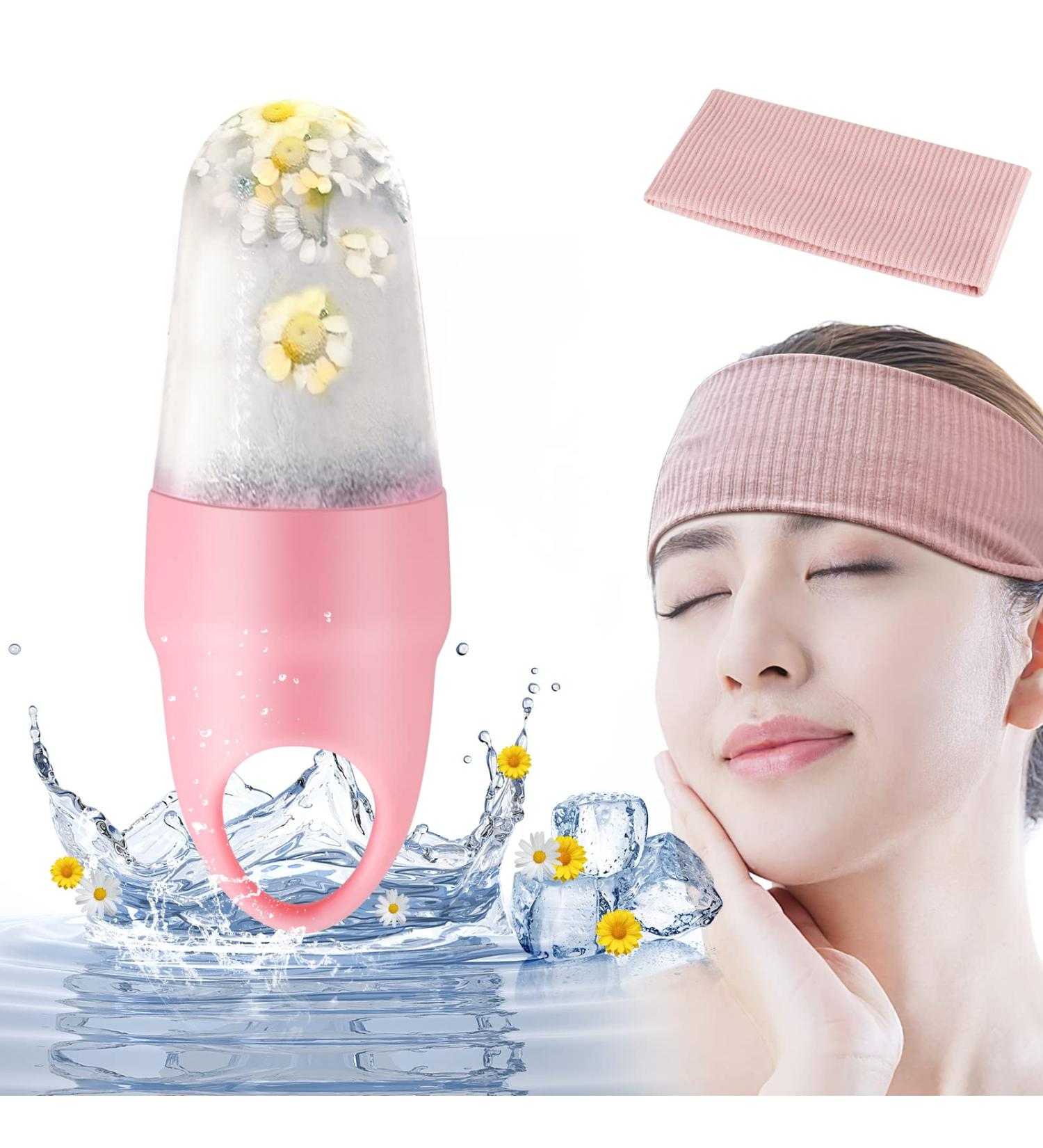 AKARY Ice Roller for Puffiness & Dark Circles | Facial Beauty Tool & Gua Sha Massage | Silicone Ice Mold | Skin Care Essential - Buy Online on GoSupps.com