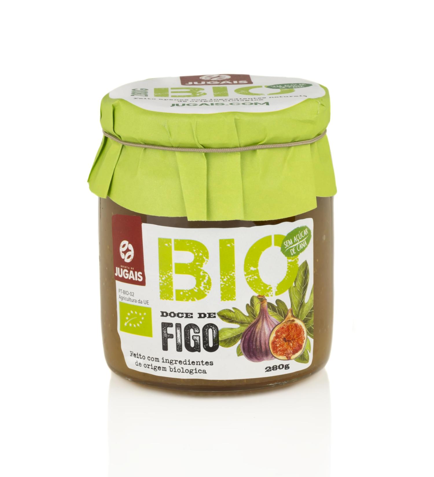  Quinta de Jugais Organic Fig Jam | No Added Sugar | 100% Natural Ingredients | Ideal for Breakfast and Snacks | 280g | Gourmet - Buy Online on GoSupps.com