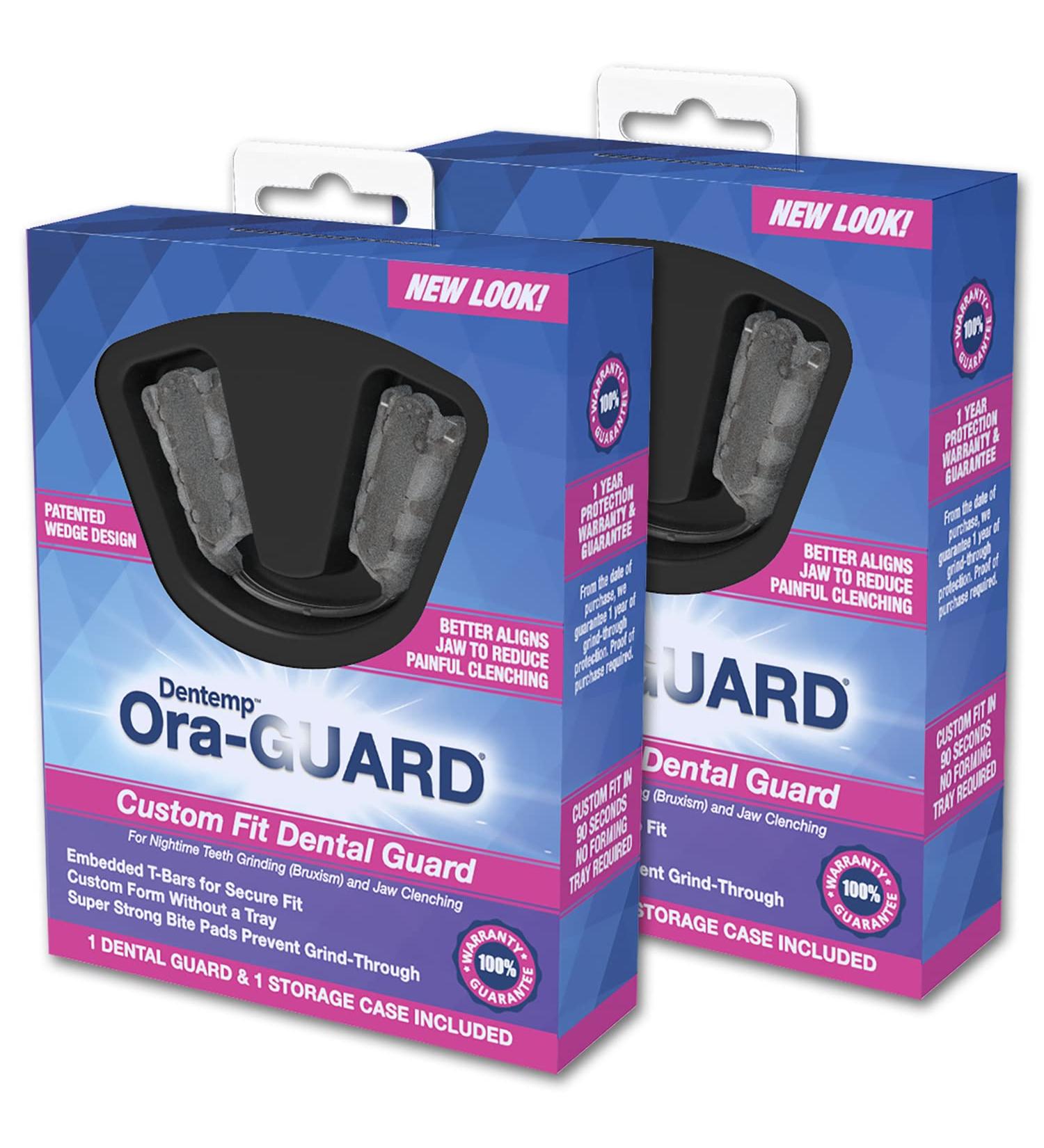 Dentemp Ora-GUARD Custom Fit Dental Guard - Two Pack for Bruxism & Teeth Grinding - Night Mouth Guard to Relieve Jaw Muscle Soreness - Buy Online on GoSupps.com