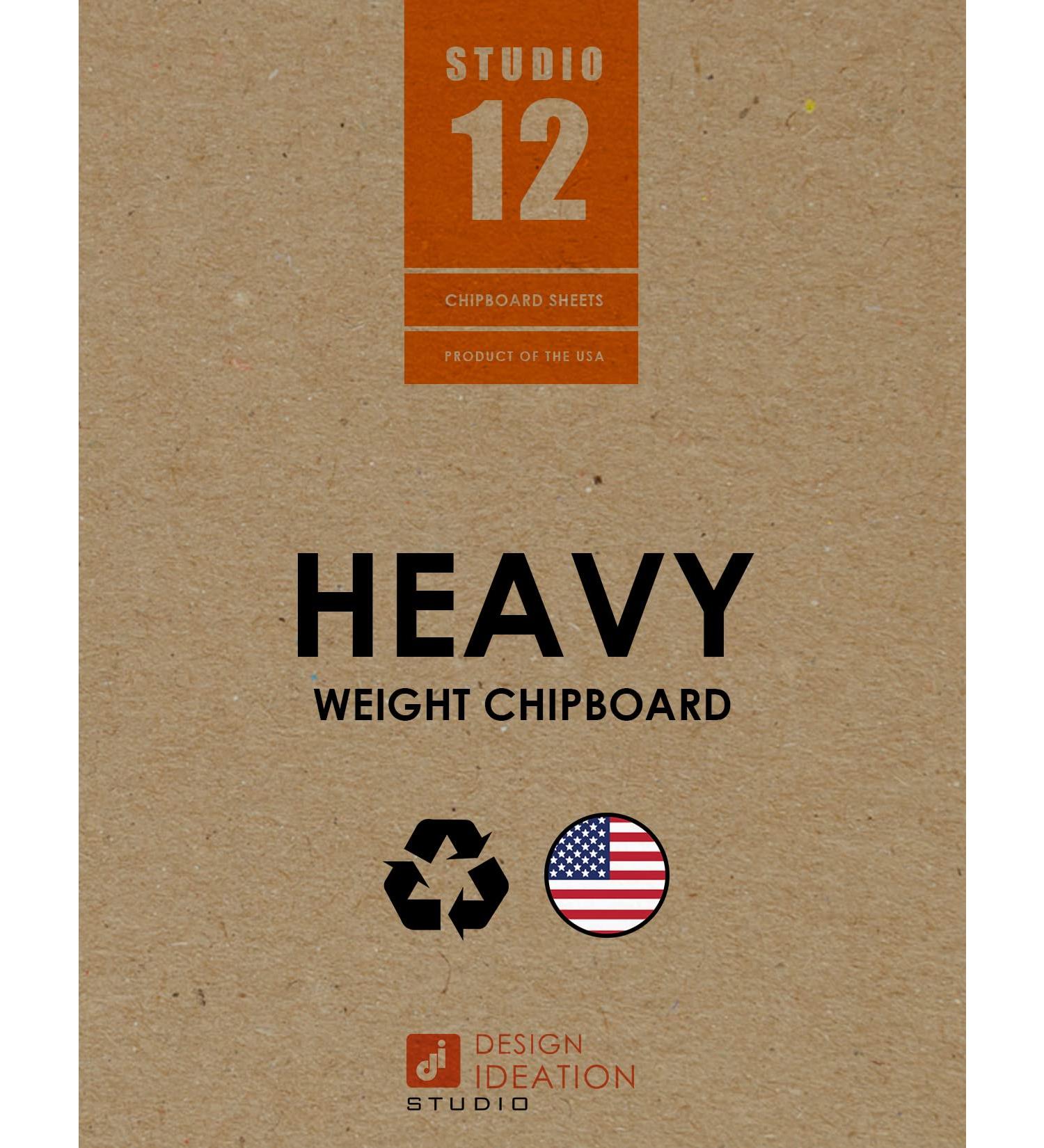 STUDIO 12 Chipboard Sheets - Heavy Weight Kraft Brown (6 Sheets, 8.5 x 11) for Model Building, Scrapbooking, Creative Projects, and Photo/Document Protection - Buy Online on GoSupps.com