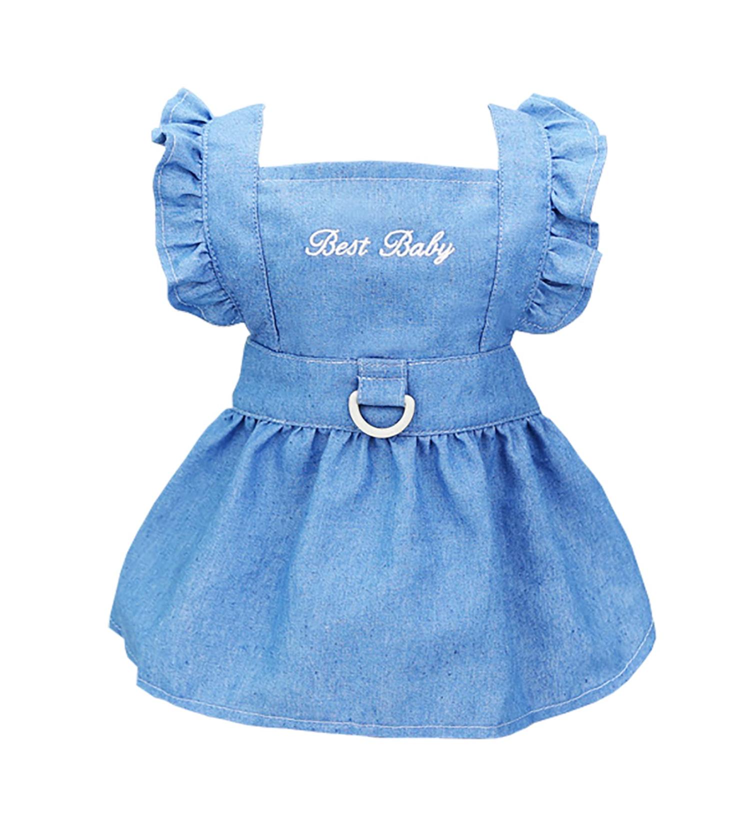 Luxury Dog Dress for Small Dogs - Light Blue Princess & Tutu Styles | Perfect Evening & Wedding Attire - Buy Online on GoSupps.com