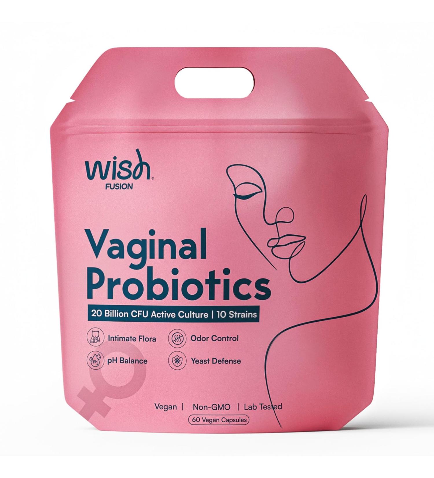 Probiotics for Women Vaginal Health 20 Billion CFU Vaginal Probiotics pH Balance Yeast & Odor Support Women s Flora & UTI Defense 10 Strain Probiotic Blend Non-GMO Vegan 60 Capsules - Buy Online on GoSupps.com