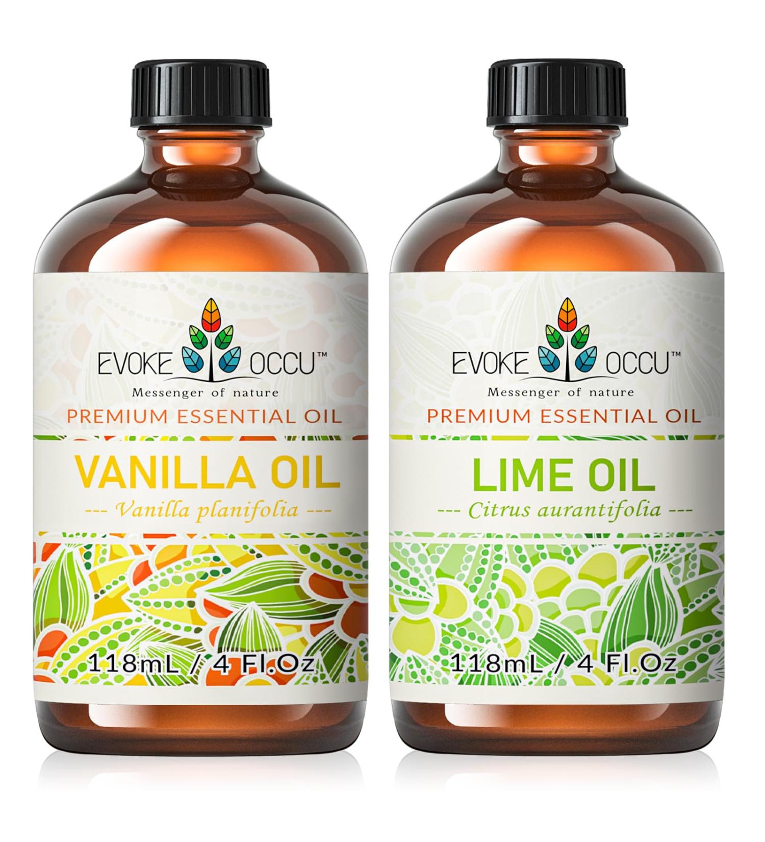 EVOKE OCCU Vanilla Essential Oil and Lime Essential Oil - 4 Fl Oz - Buy Online on GoSupps.com