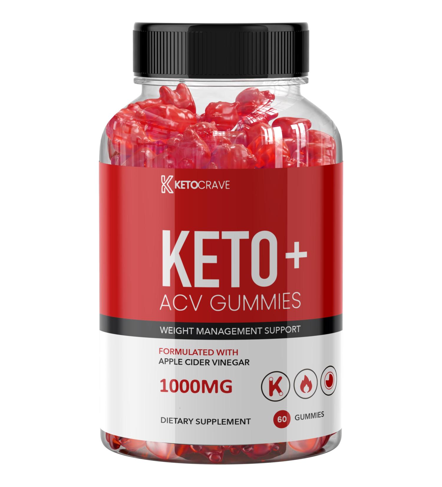 Ketocrave Keto + ACV Gummies - 1000mg Vegan Non-GMO Apple Cider Vinegar with Pomegranate Juice & Beet Root | 60 Count for Weight Loss & Energy - Buy Online on GoSupps.com