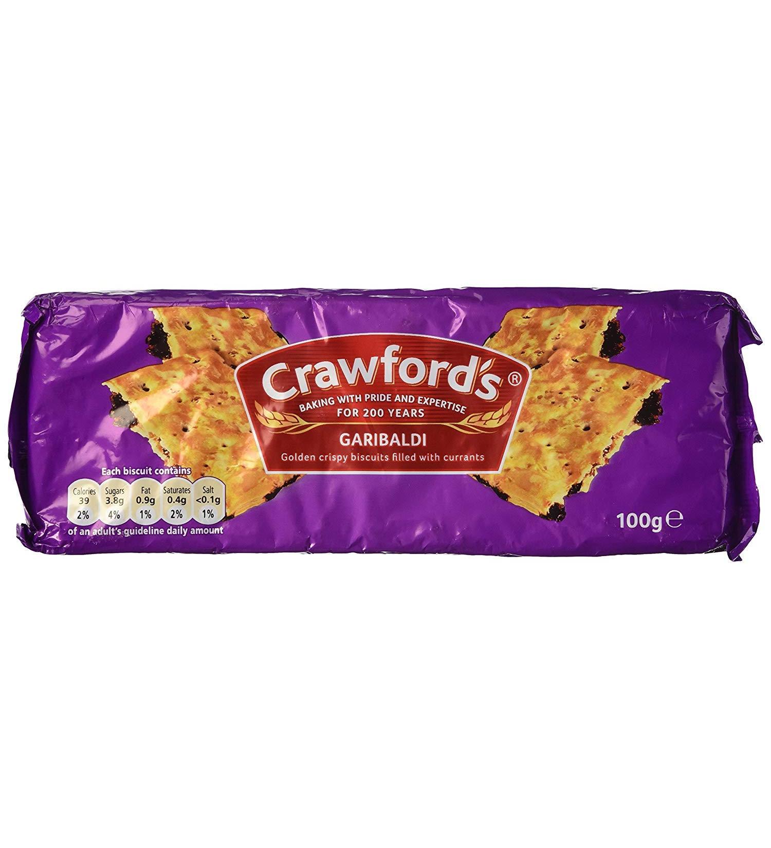 Crawford's Garibaldi Biscuits 100g (Pack of 12)