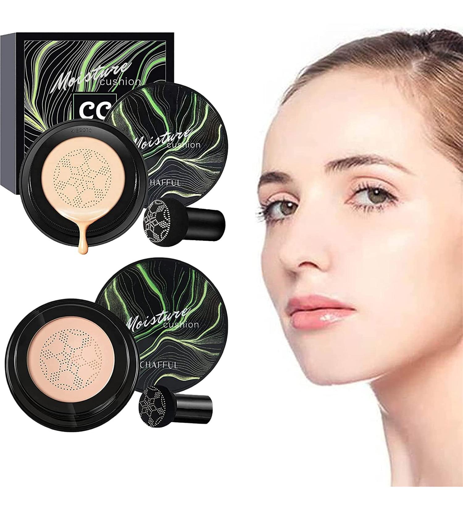 Mushroom Head Air Cushion CC Cream TIK Tok Mushroom Head Air Cushion CC Cream (Brighten + Natural) - Buy Online on GoSupps.com