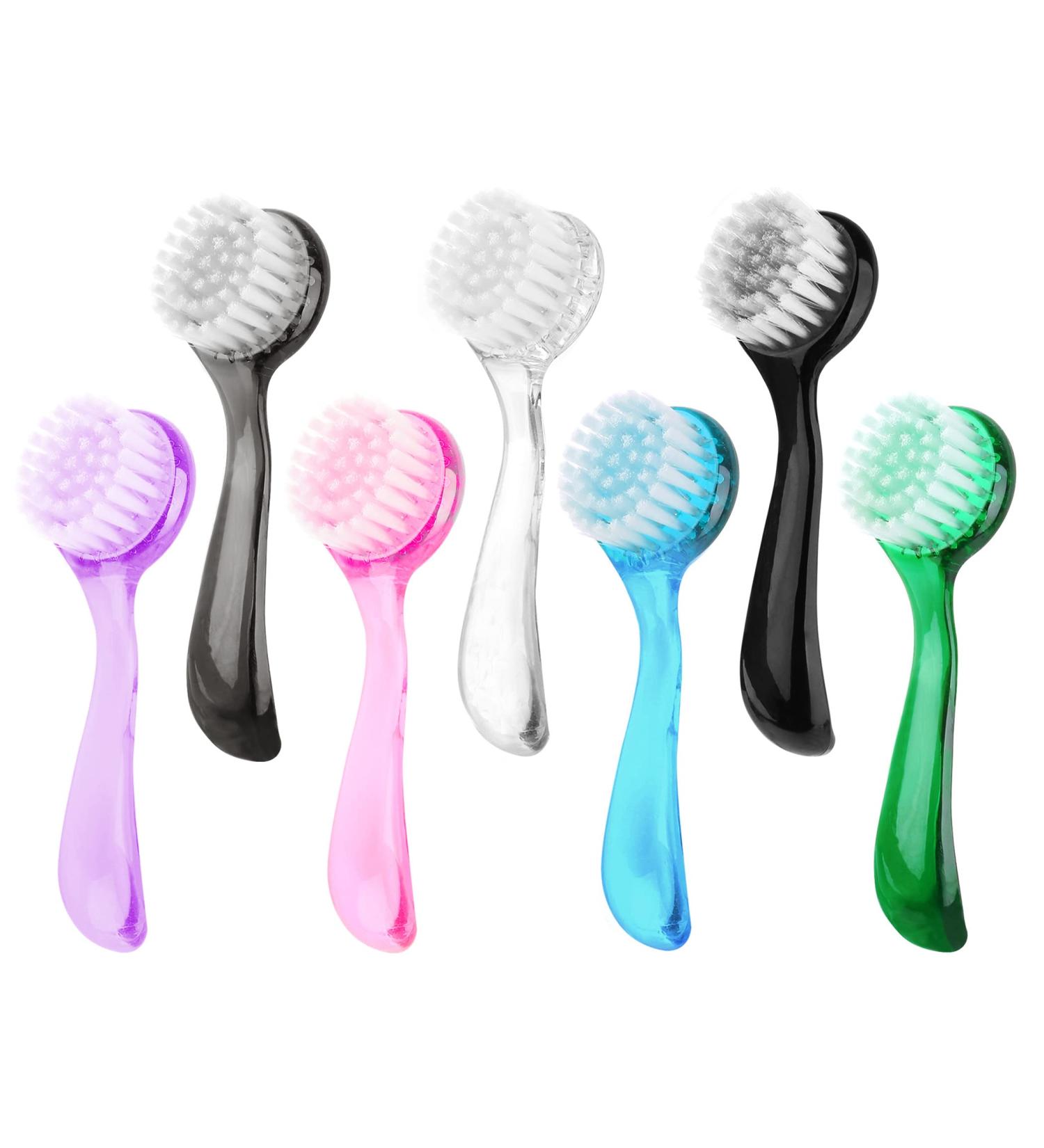 Beomeen 7 Pack Facial Cleansing Brush - Exfoliating Scrub Brush Set for Makeup Removal and Skincare - Multicolored - Buy Online on GoSupps.com