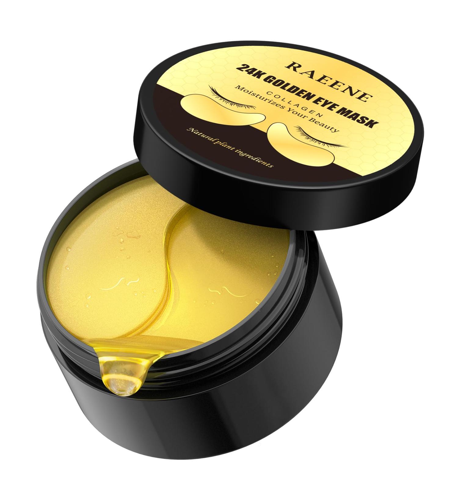 24K Gold Under Eye Patches - 60 Collagen Gel Pads for Dark Circles Puffiness & Wrinkles - Revitalize & Refresh Your Skin - Buy Online on GoSupps.com