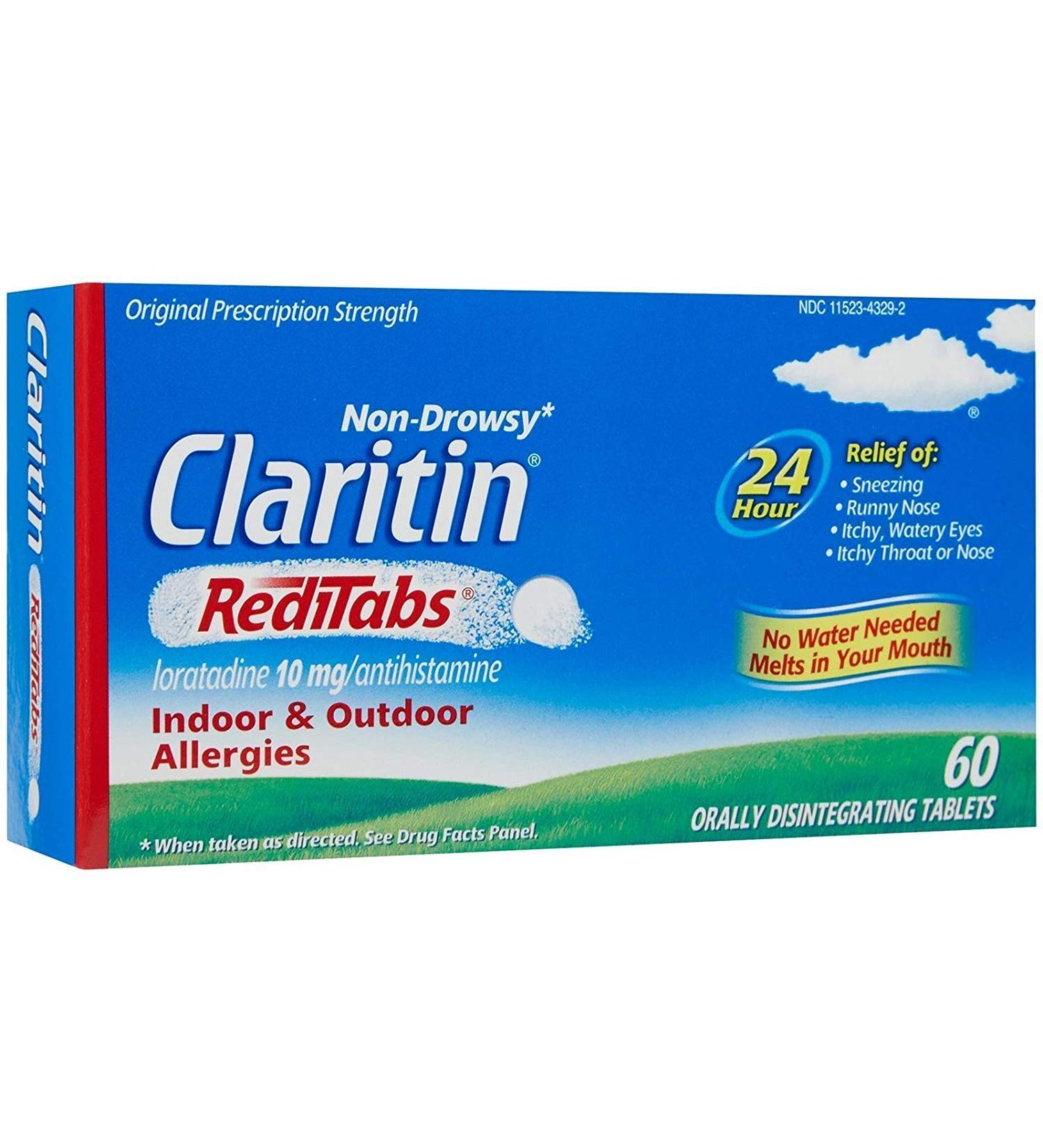 Claritin 24 Hour Non-Drowsy Allergy RediTabs 10mg - 70 Count - Buy Online on GoSupps.com