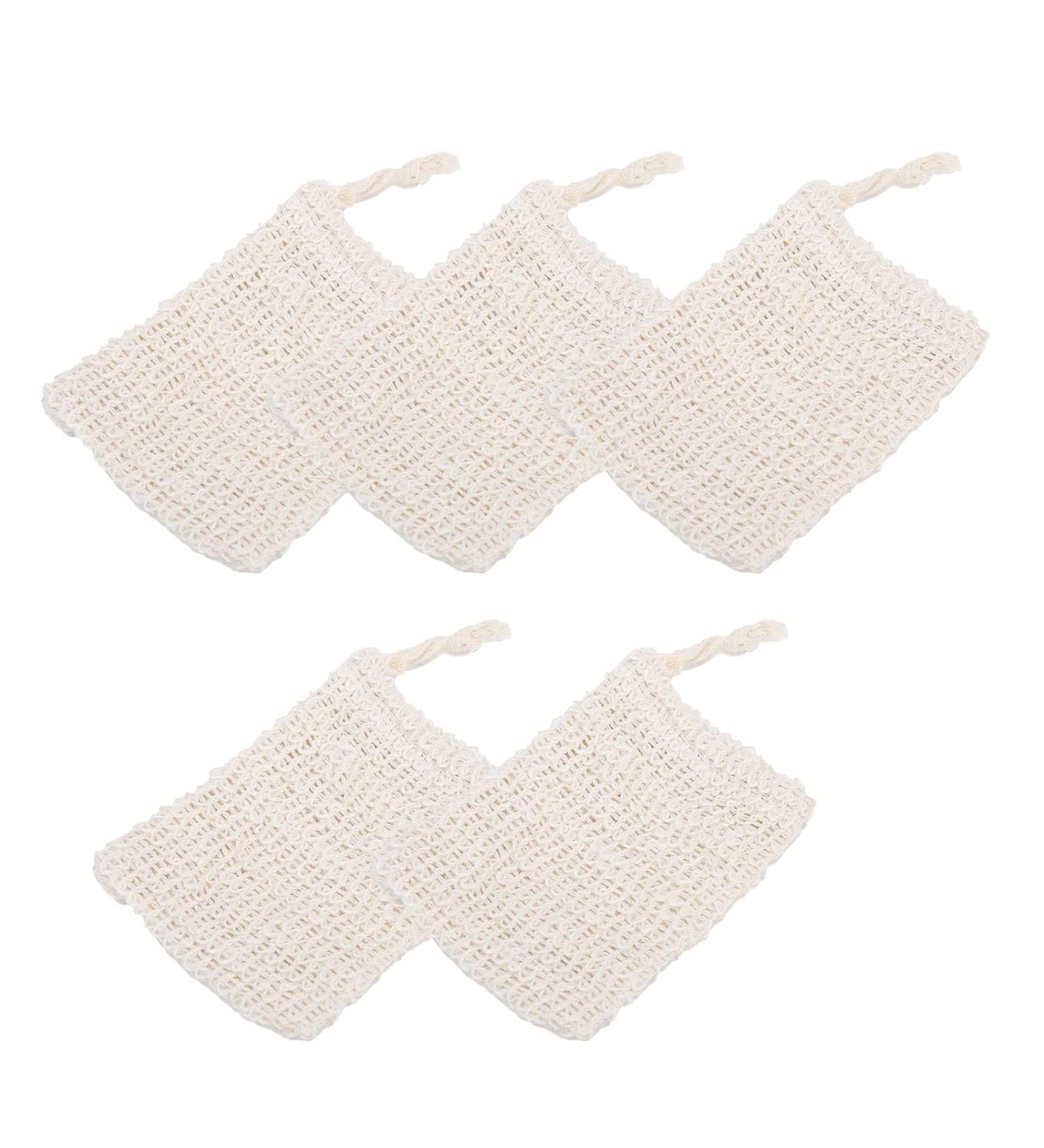 Exfoliating Massaging Soap Saver Bags Promotes Circulation Long-lasting Ramie Material - Buy Online on GoSupps.com