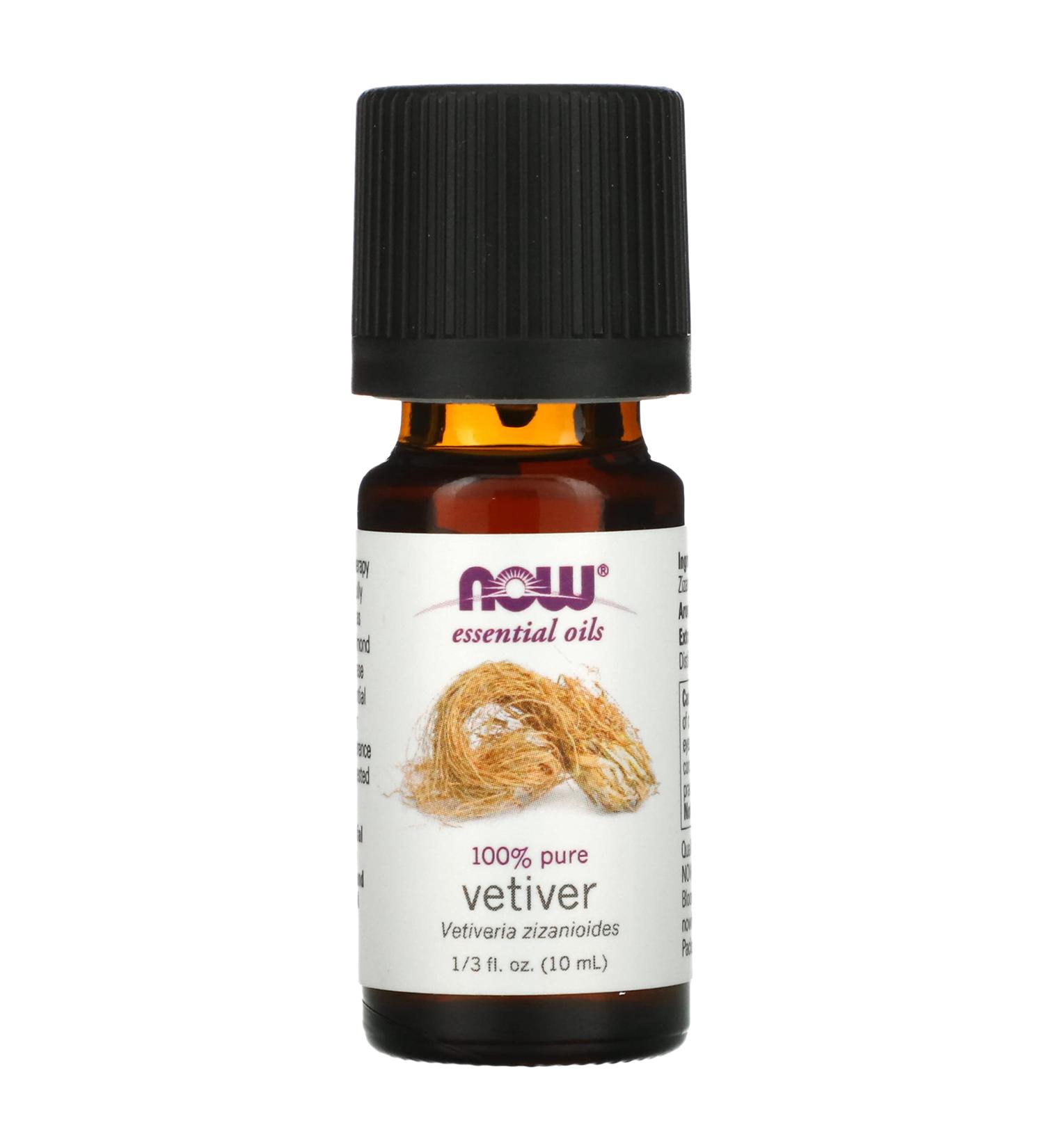 NOW Foods Vetiver Essential Oil .33 fl oz (10 ml)