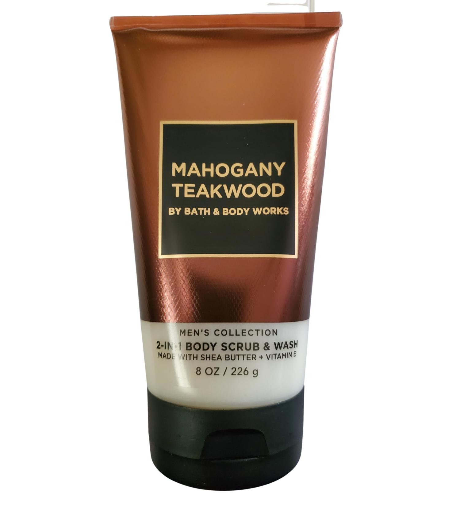 Bath and Body Works Men's Mahogany Teakwood Body Scrub 8 Ounces