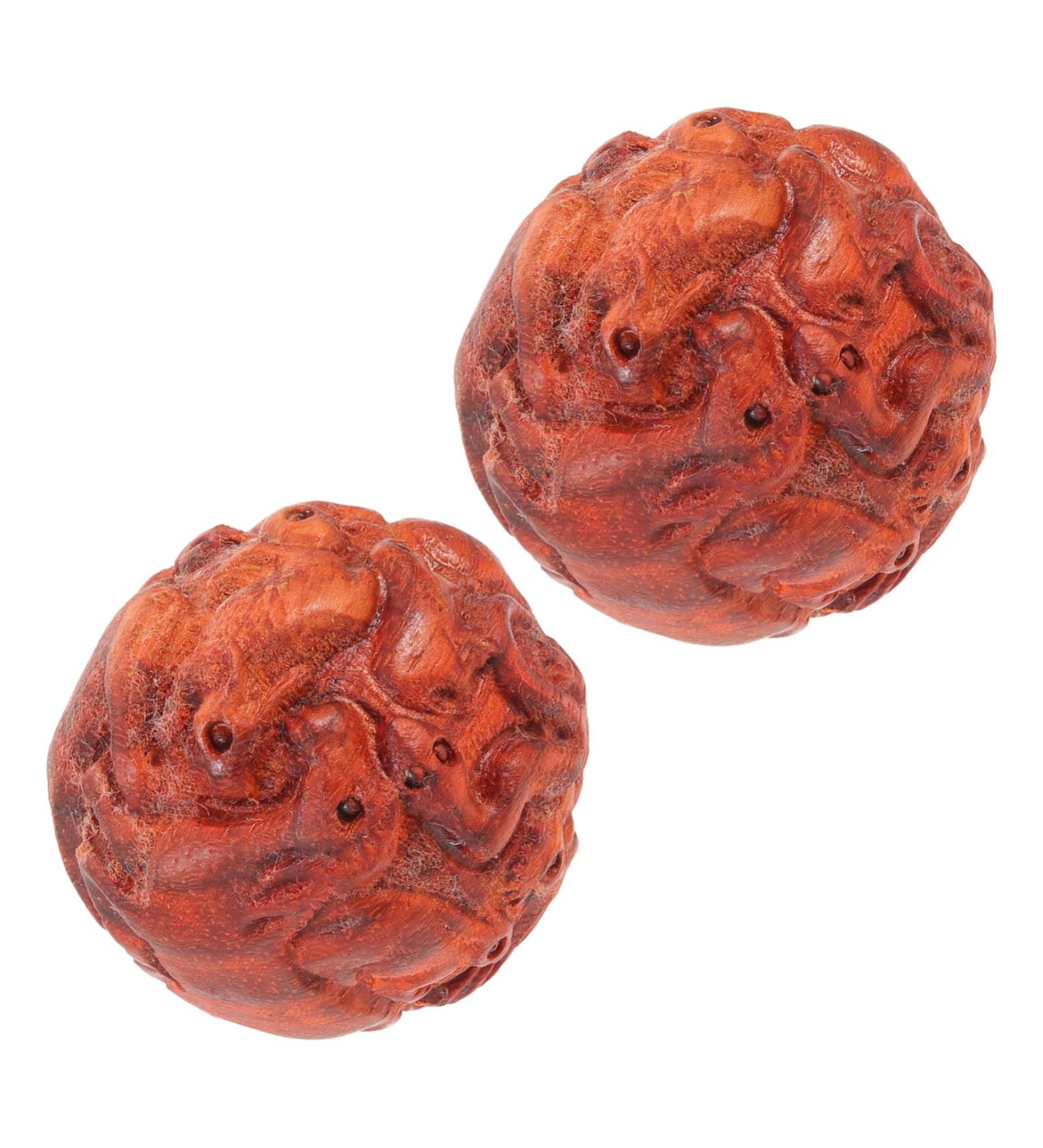 Fomiyes Wooden Hand Massage Balls - Relaxing Finger Rolling Balls for Meridian Therapy & Muscle Relief - Buy Online on GoSupps.com