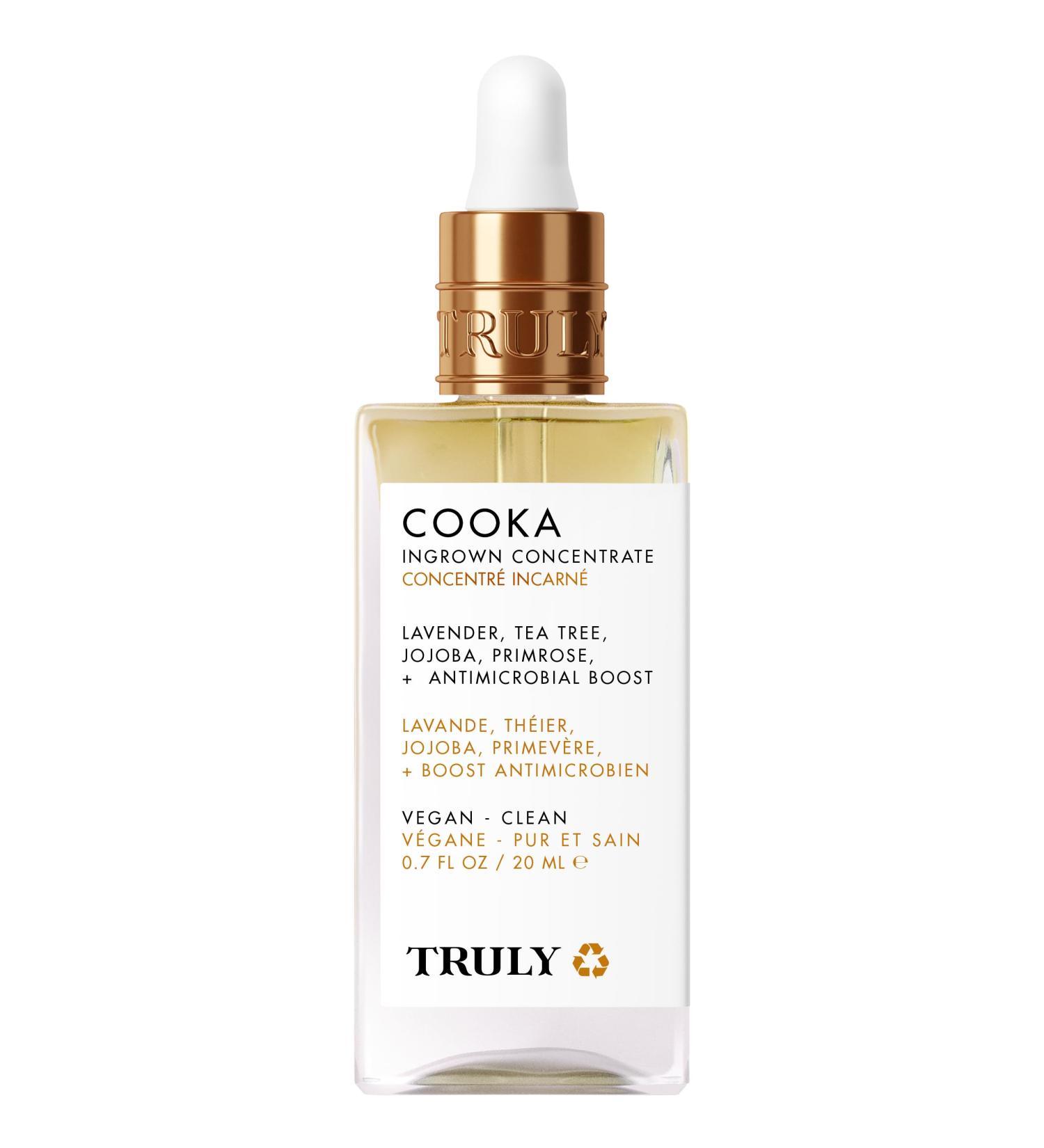 Truly Beauty Cooka Concentrate Ingrown Serum | Soothing Ingrown Hair Treatment for Bikini Area | Heals Razor Burn & Nicks - 0.7 OZ - Buy Online on GoSupps.com