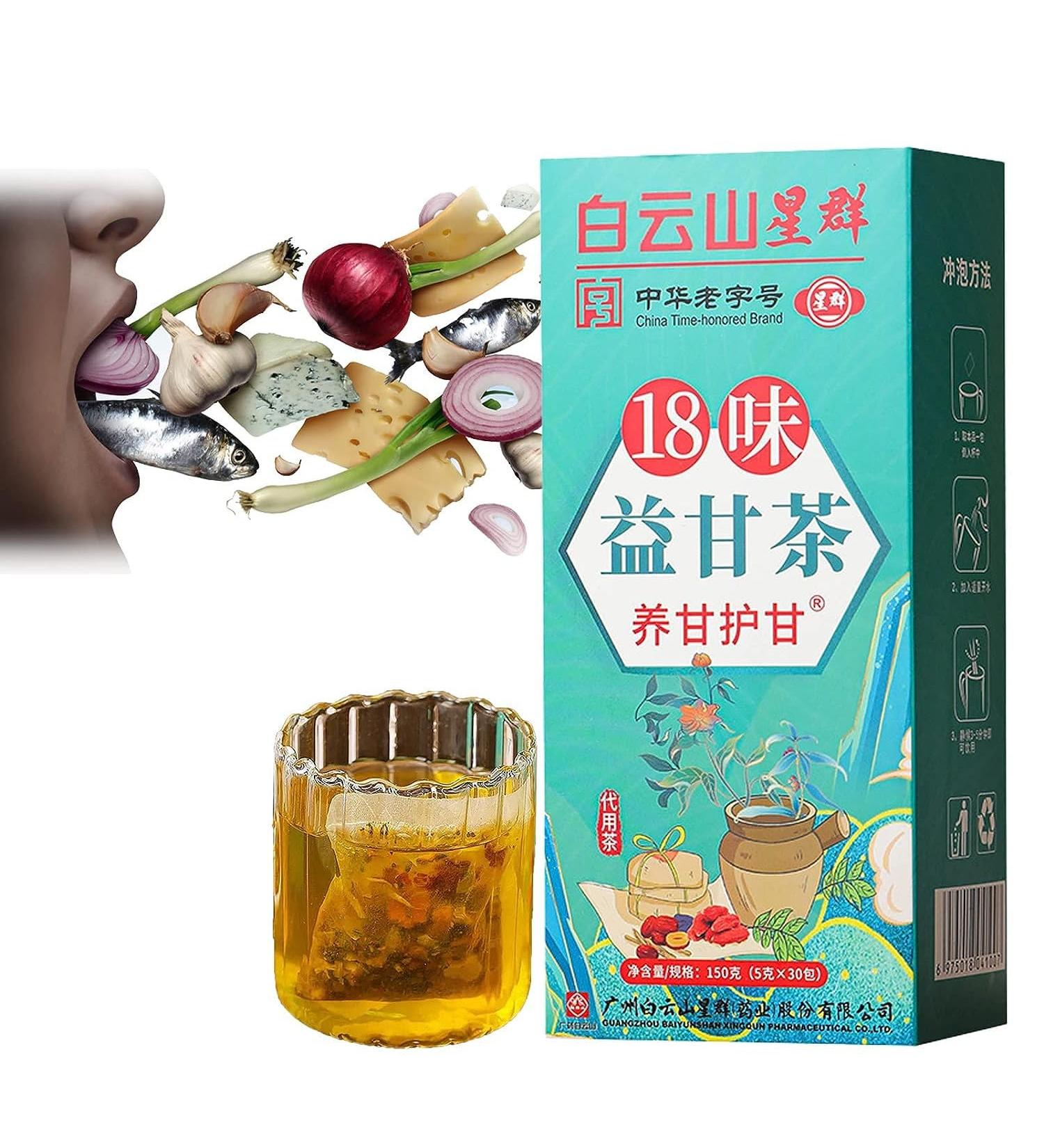 18 Flavors Liver Care Tea Liver Detox Tea Daily Liver Nourishing Tea 18 Different Herbs Liver Tea Herbal Tea for Liver Enhance Your Well-Being with Exquisite Chinese Tea(1 Box/30 Packs) 1pcs - Buy Online on GoSupps.com