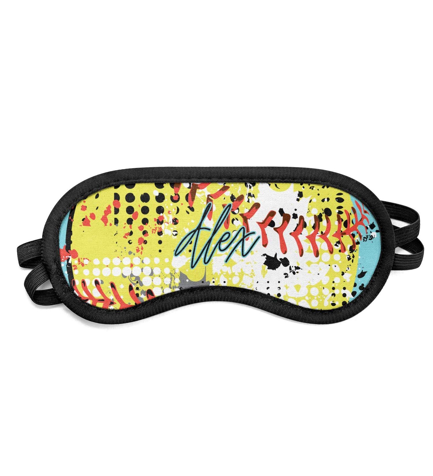 Personalized Softball Sleeping Eye Mask - Small | Customized Sleep Mask - Buy Online on GoSupps.com